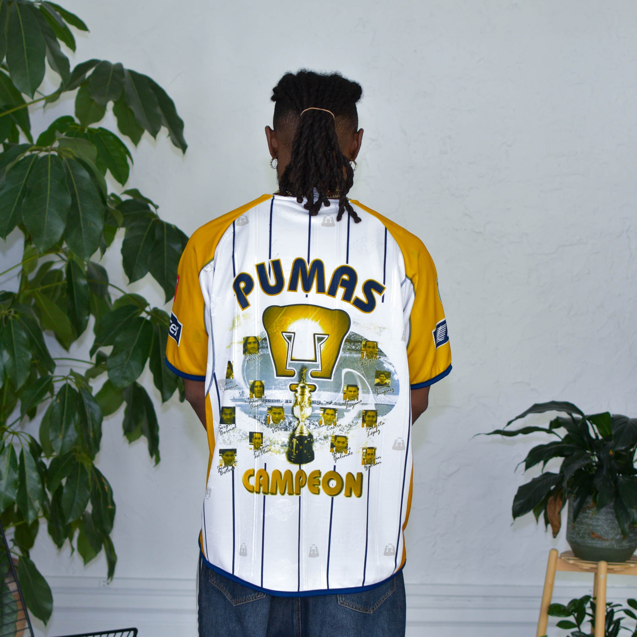 Vintage 2003-04 Pumas UNAM Kikin Fonseca AOP Graphic Jersey