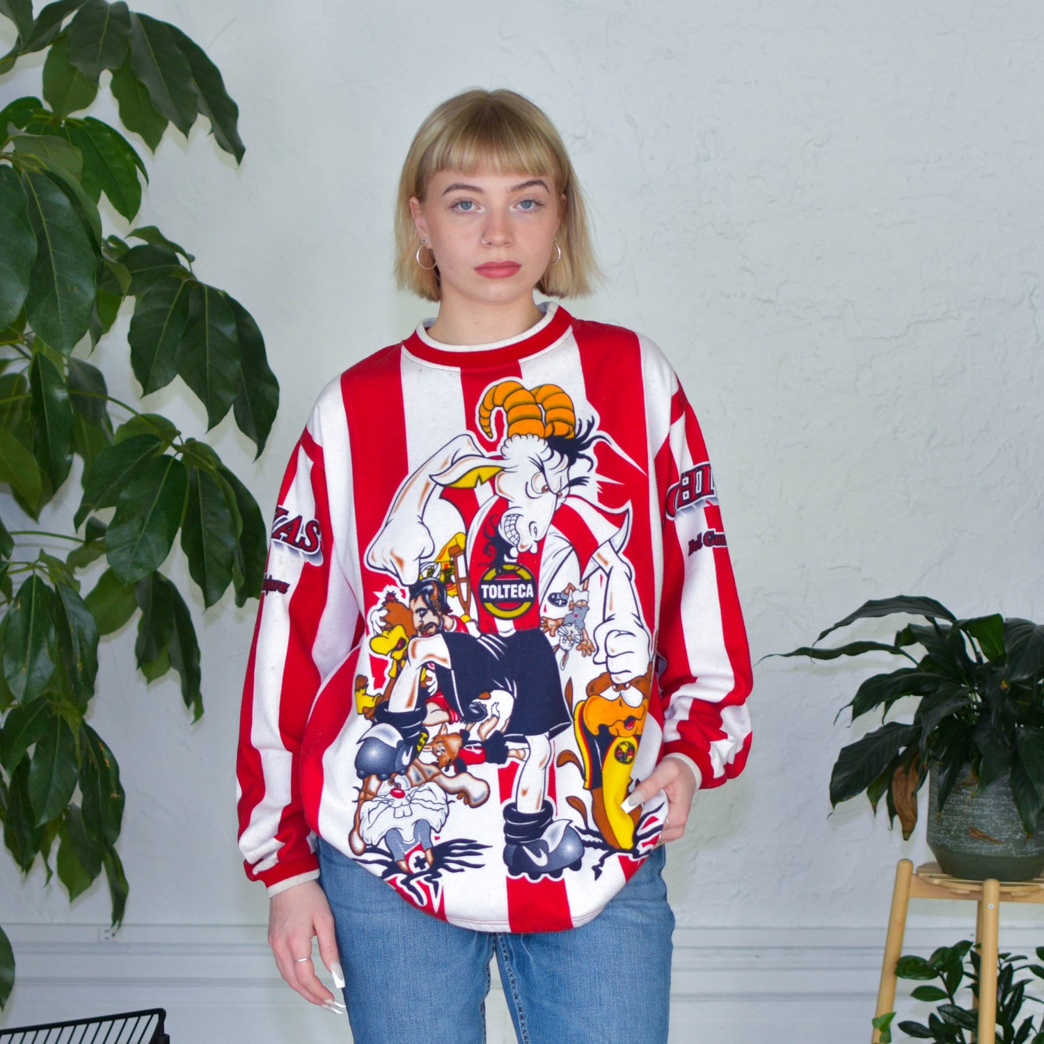 Vintage Chivas de Guadalajara Caricature AOP Sweatshirt