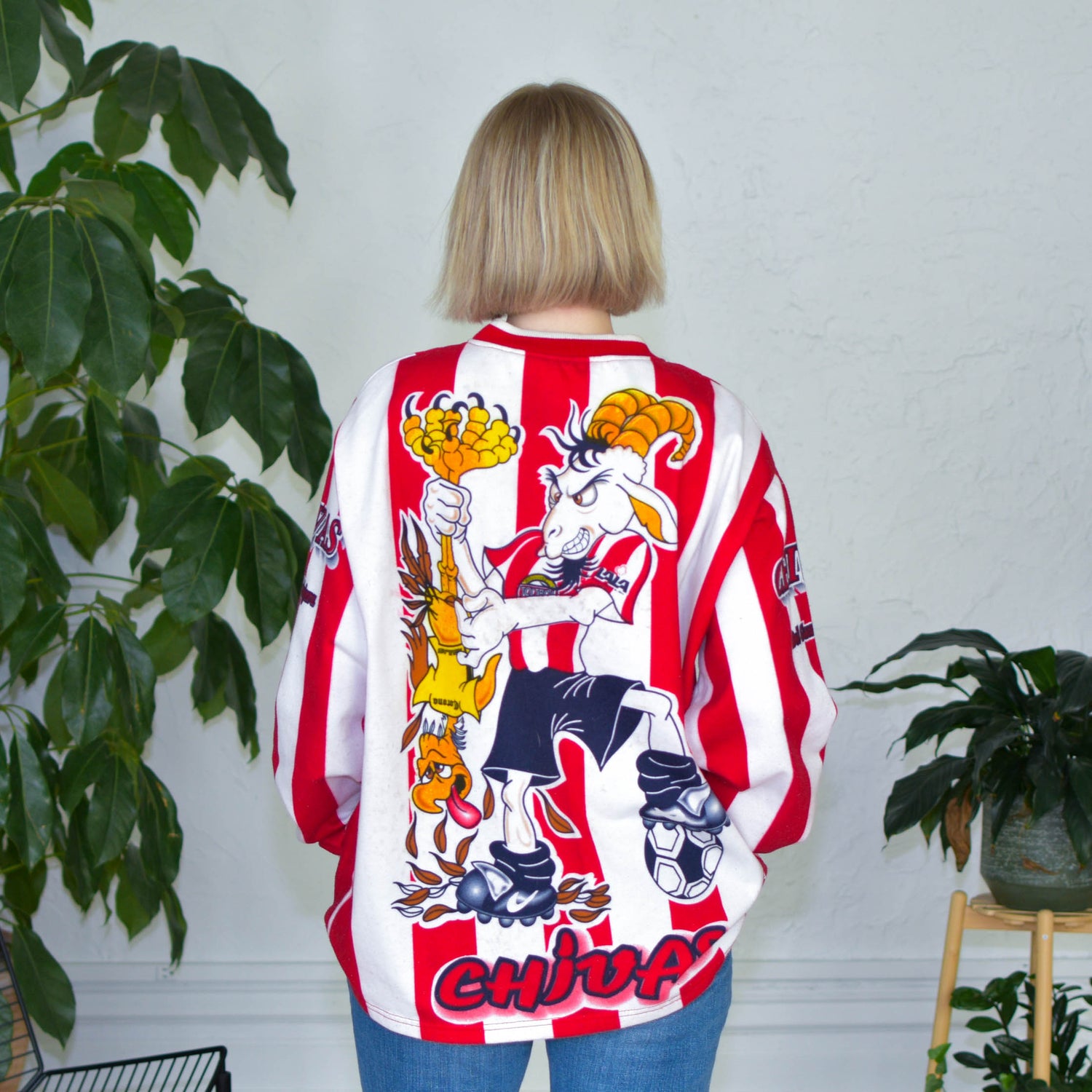 Vintage Chivas de Guadalajara Caricature AOP Sweatshirt