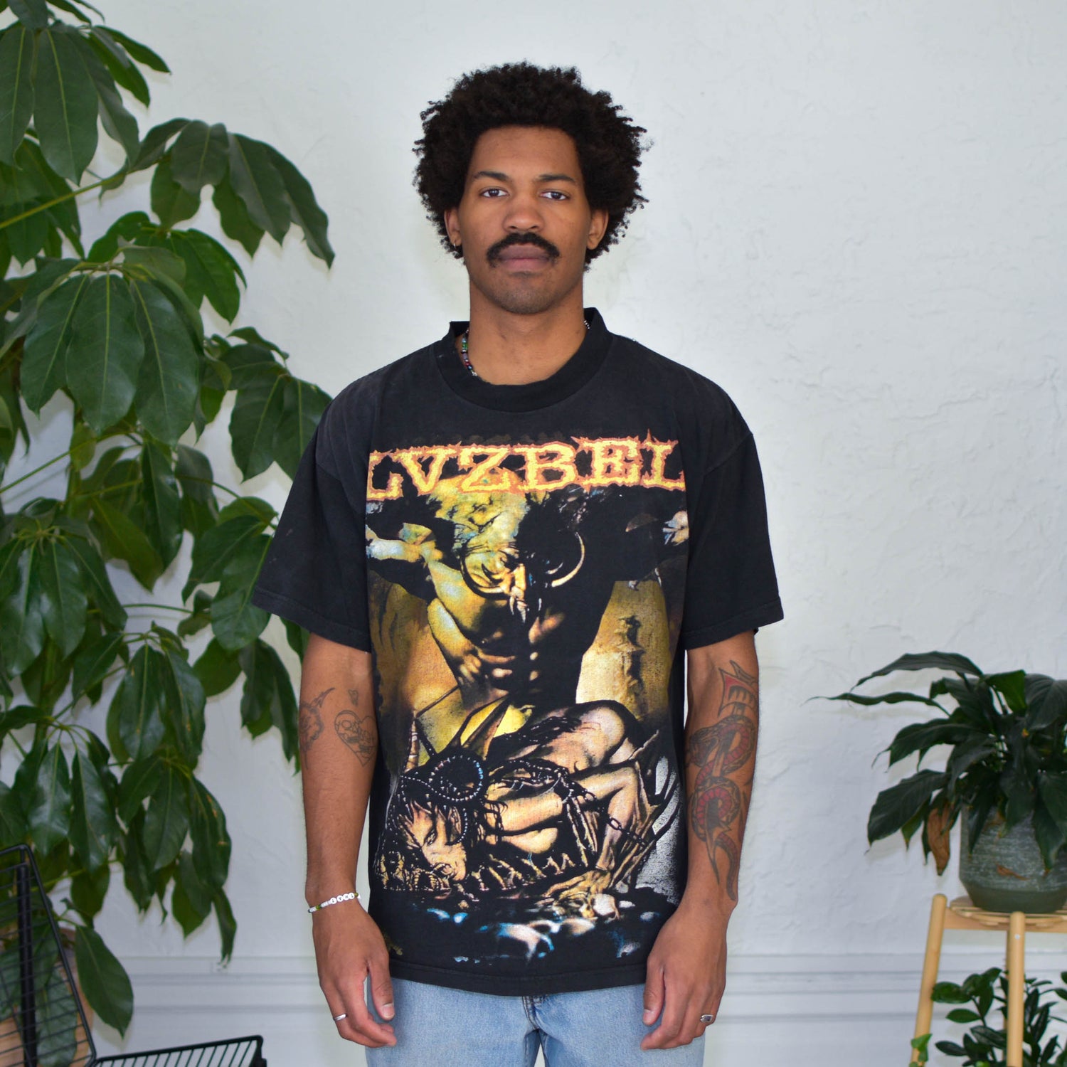Vintage LVZBEL Mexican Boot Graphic T-Shirt