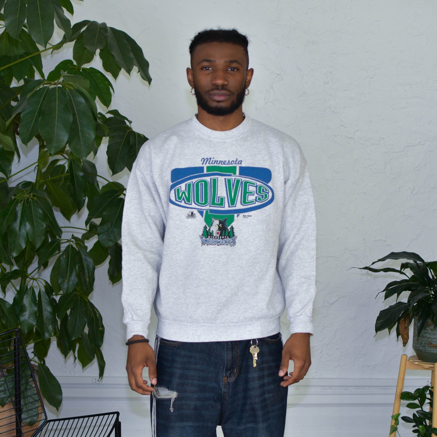 Vintage Minnesota Timberwolves Logo Crewneck