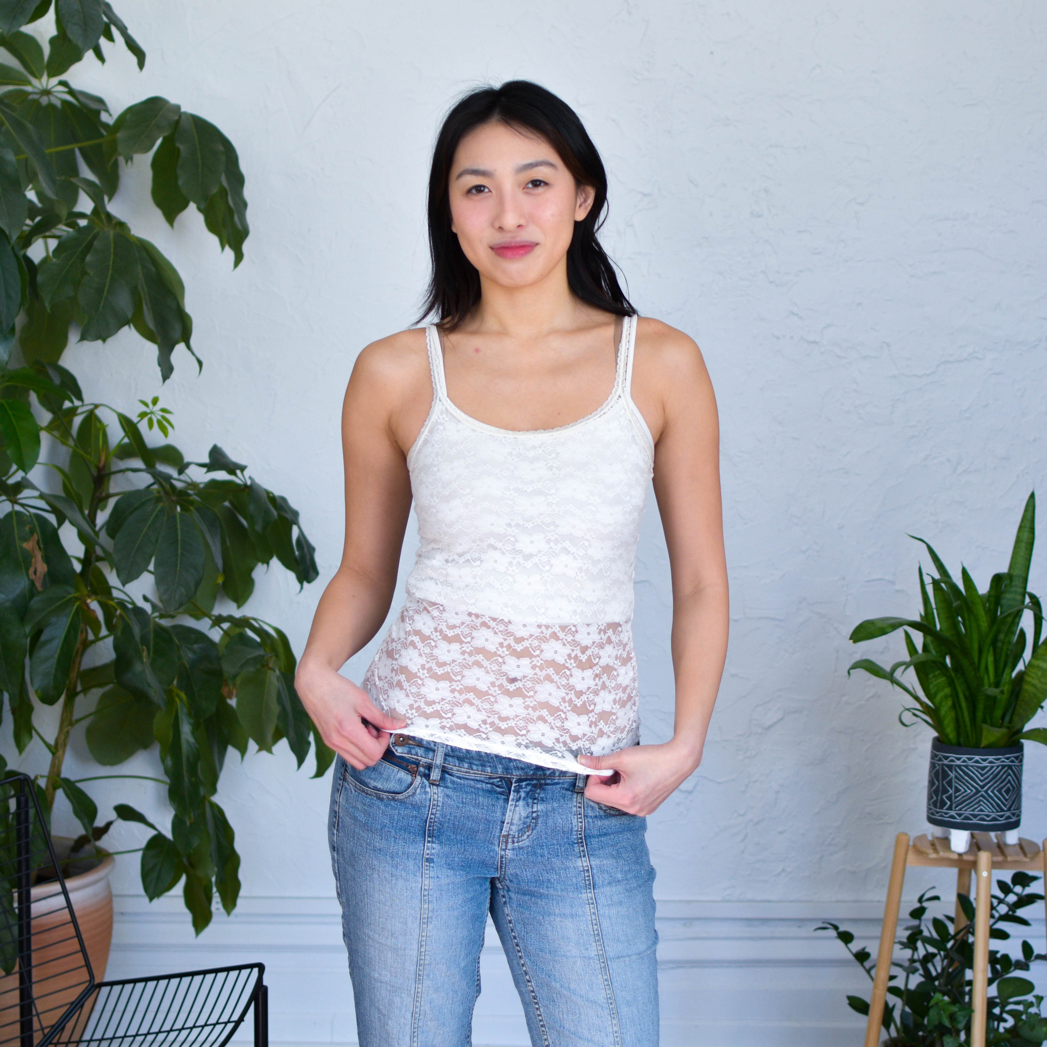 Y2K Smart & Sexy Lace Camisole