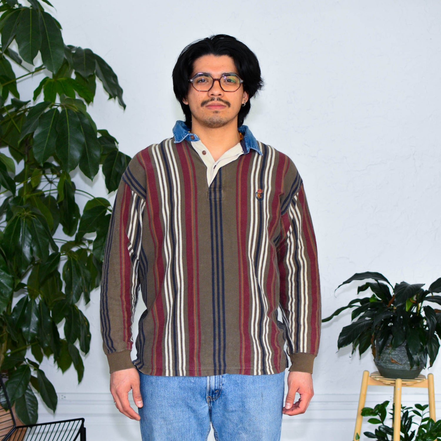 Vintage Chaps by Ralph Lauren Striped Polo