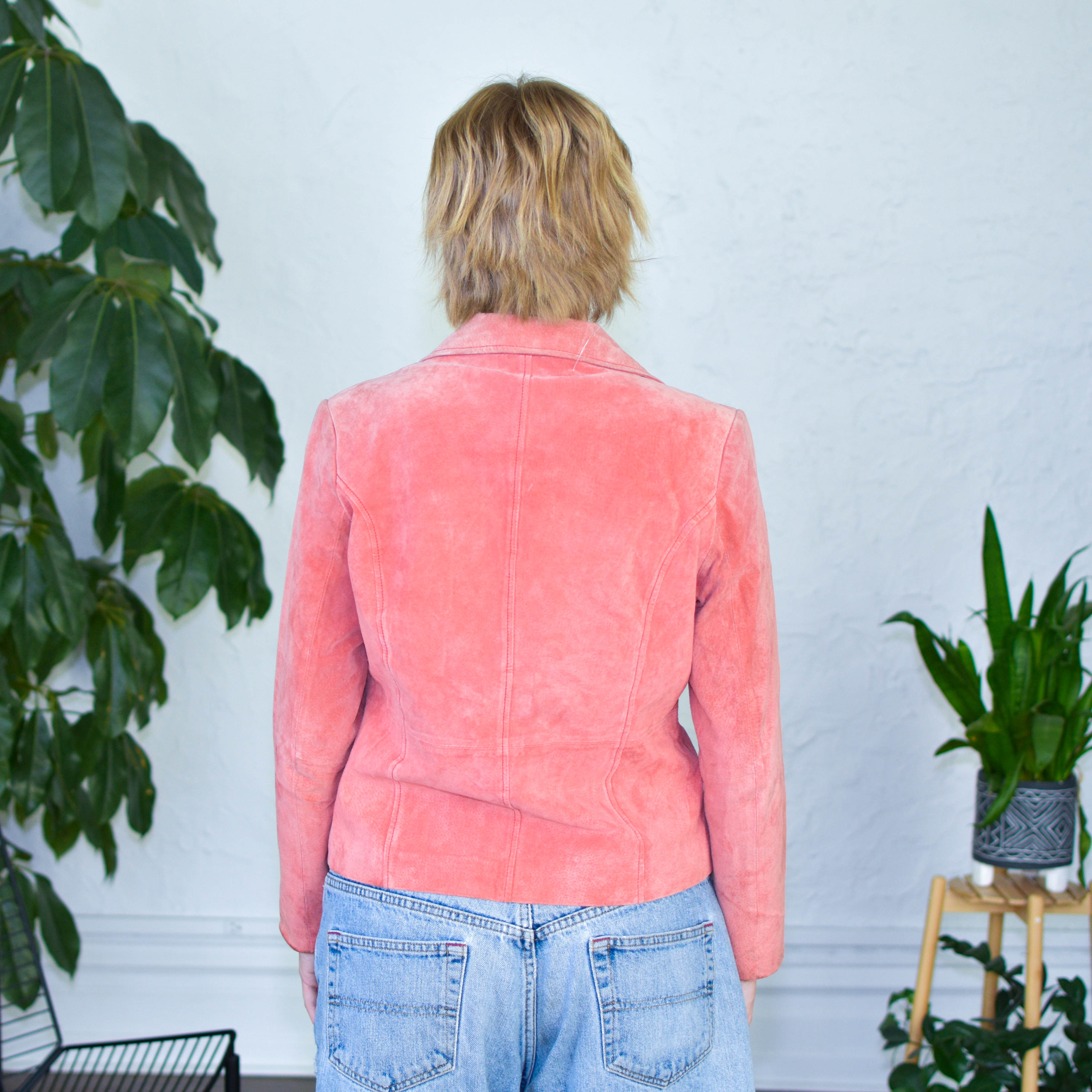 Y2K Relativity Pink Suede Blazer