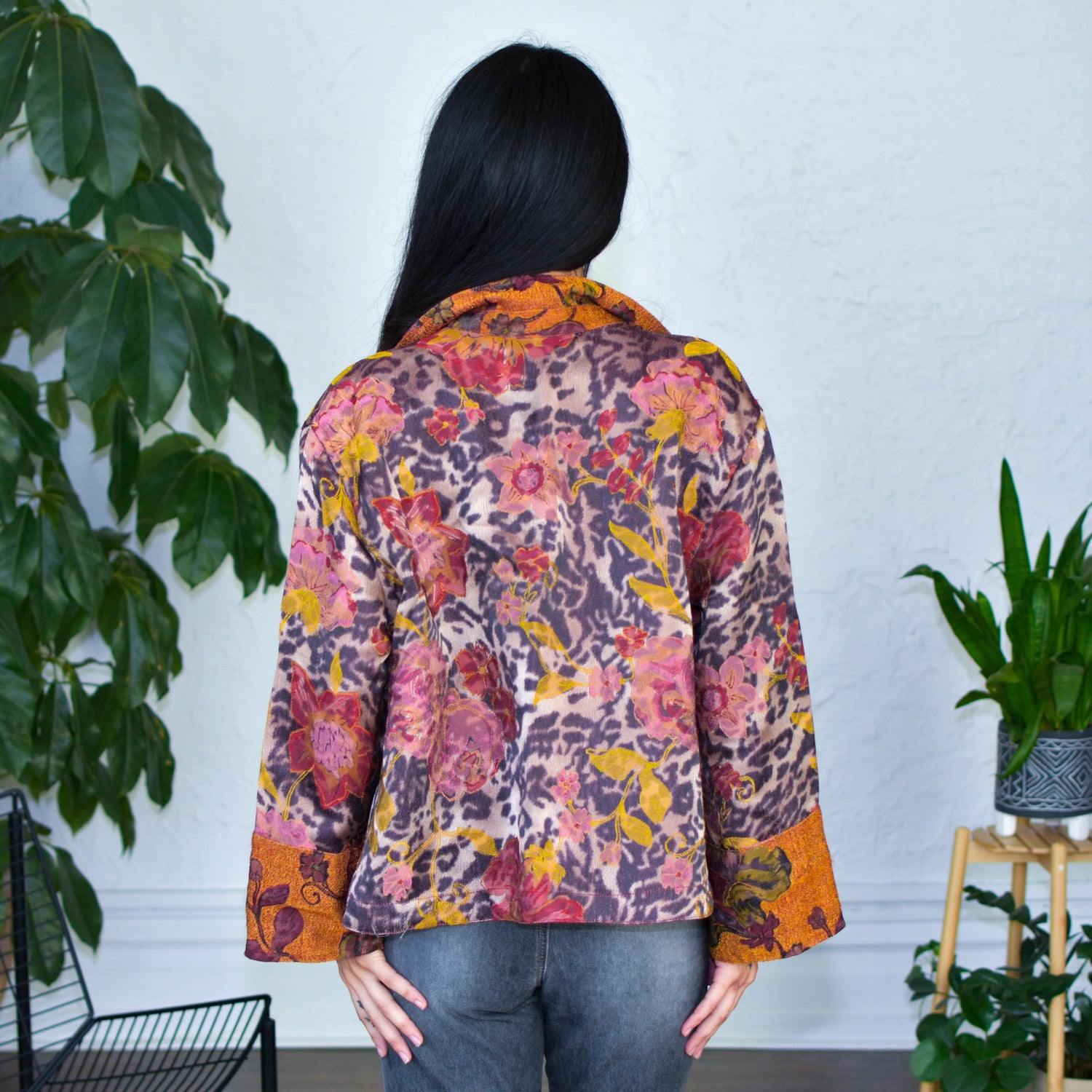 Vintage Reversable Floral Tapestry Jacket