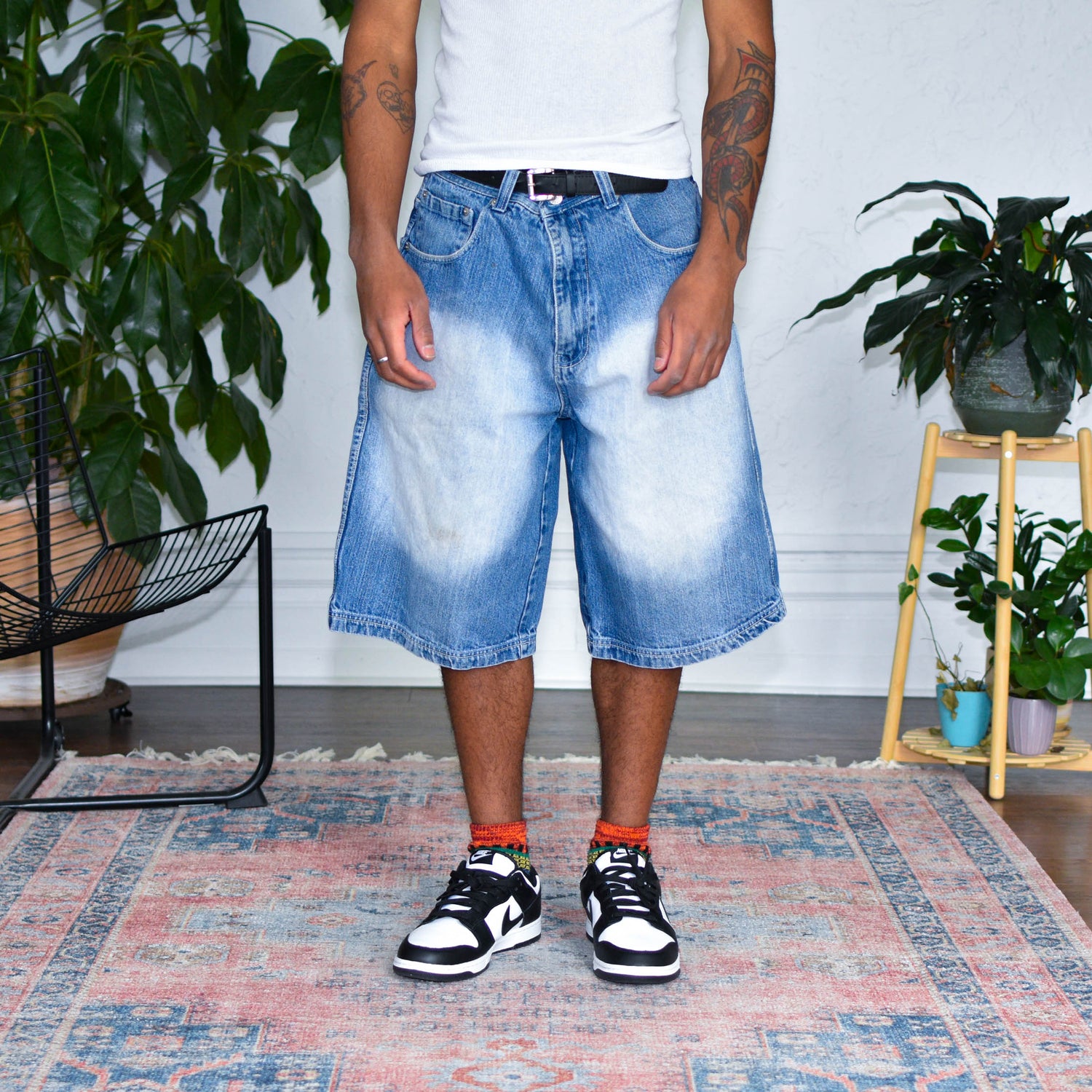 Y2k Koman Light Washed Out Jorts