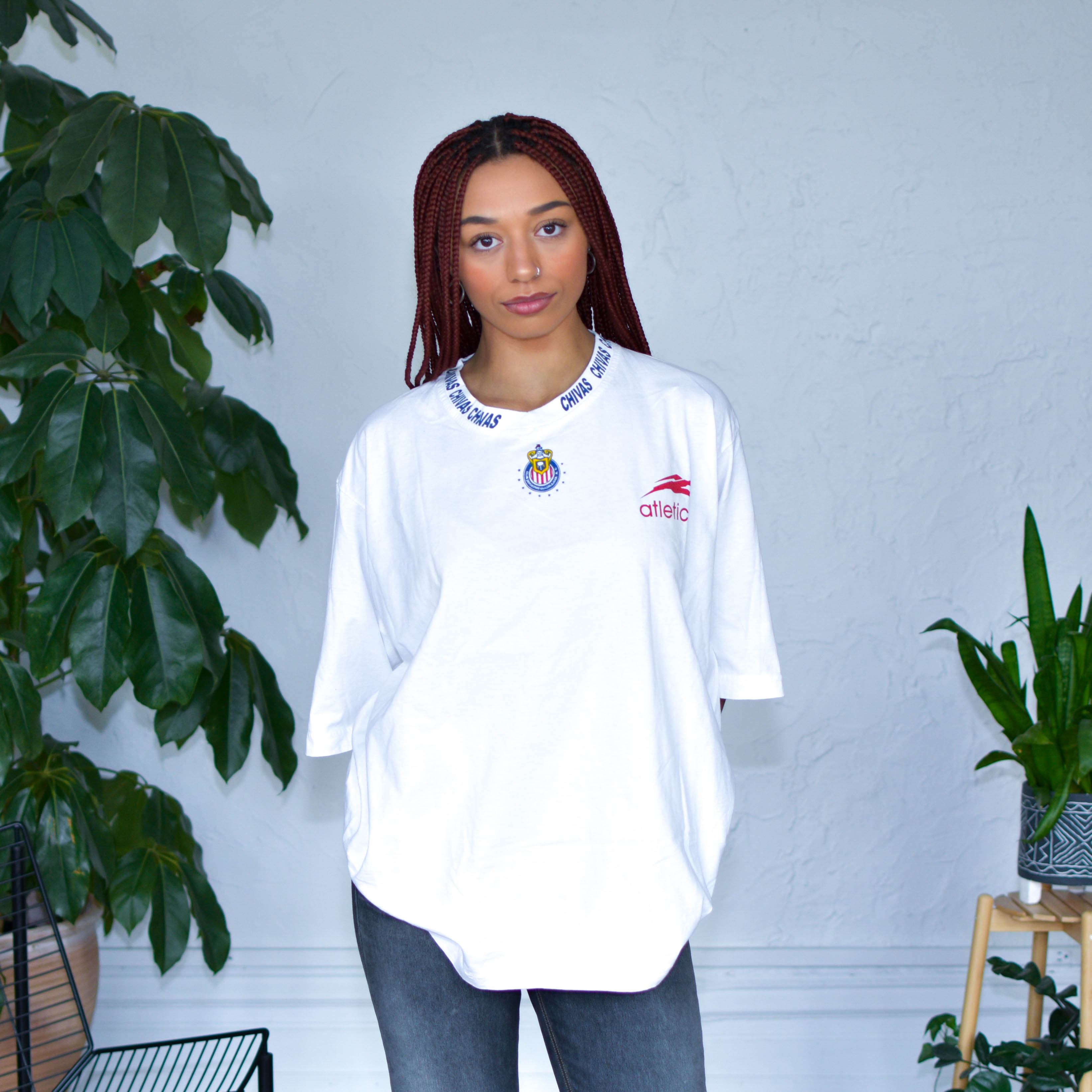 Vintage 90s Chivas de Guadalajara Logo Graphic T-Shirt