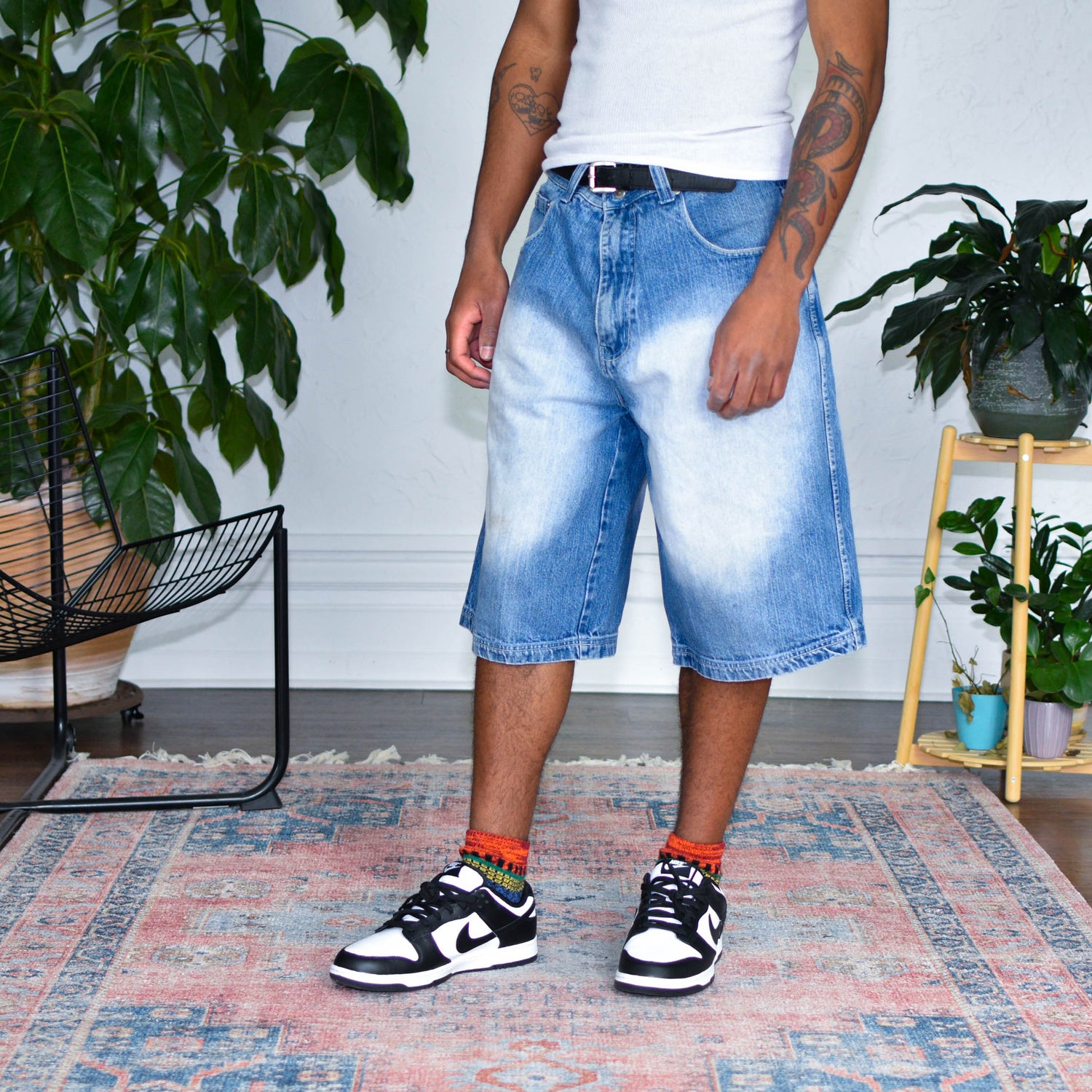 Y2k Koman Light Washed Out Jorts