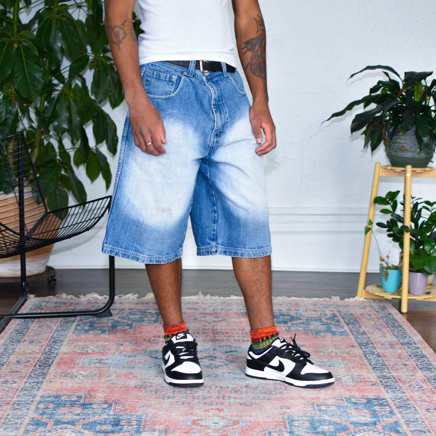 Y2k Koman Light Washed Out Jorts