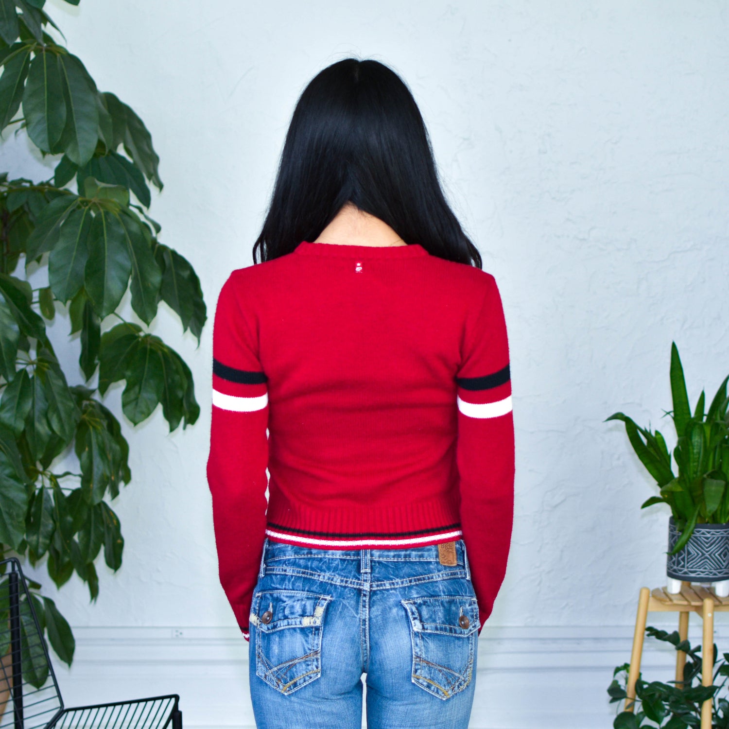 Vintage Y2K South Pole Knit Long-Sleeve Sweatshirt