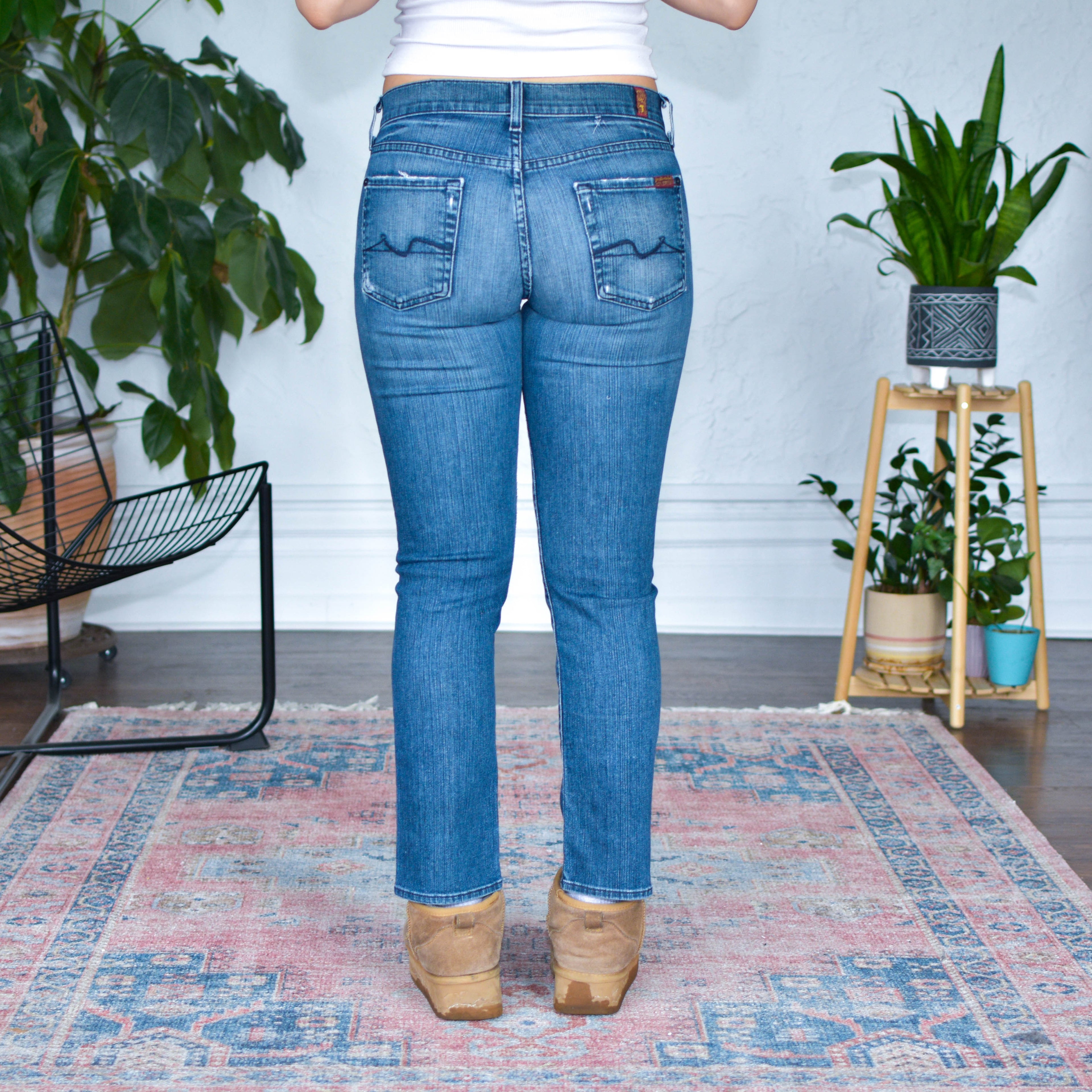 Vintage 7 For All Mankind "Rickie" Straight Leg Jeans
