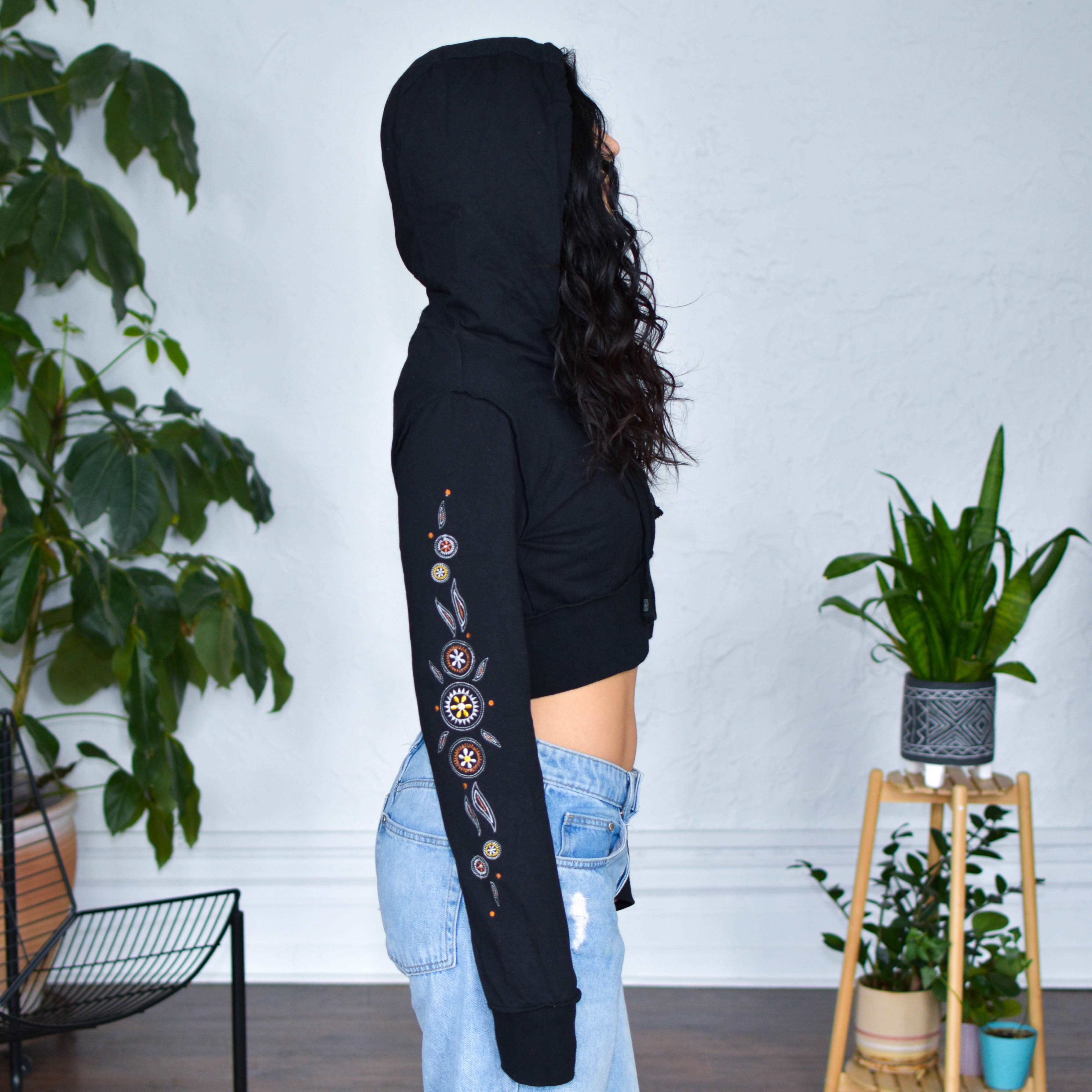 Vintage Y2K Enyce Cropped Hoodie