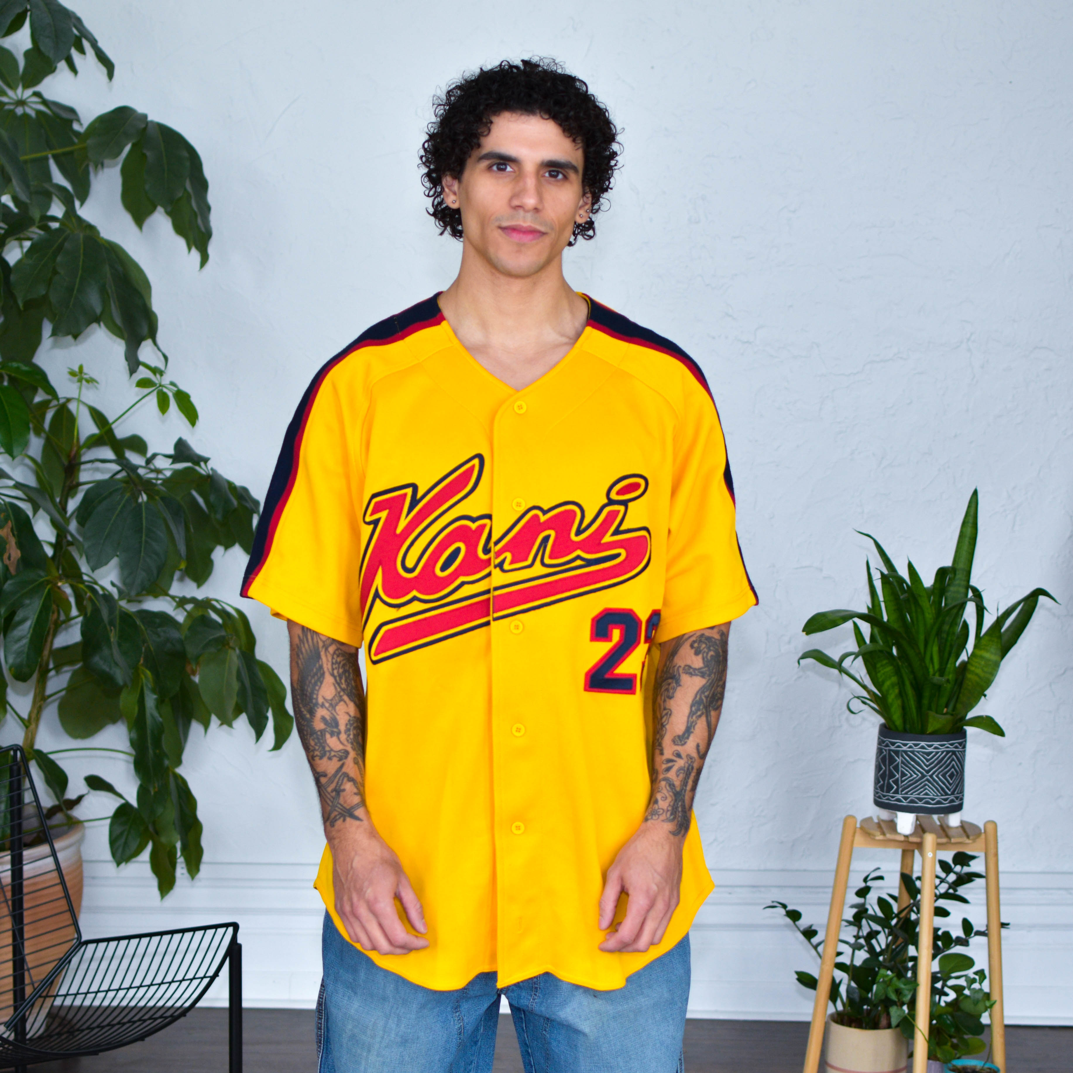 Y2K Karl Kani Oversized Baseball Jersey