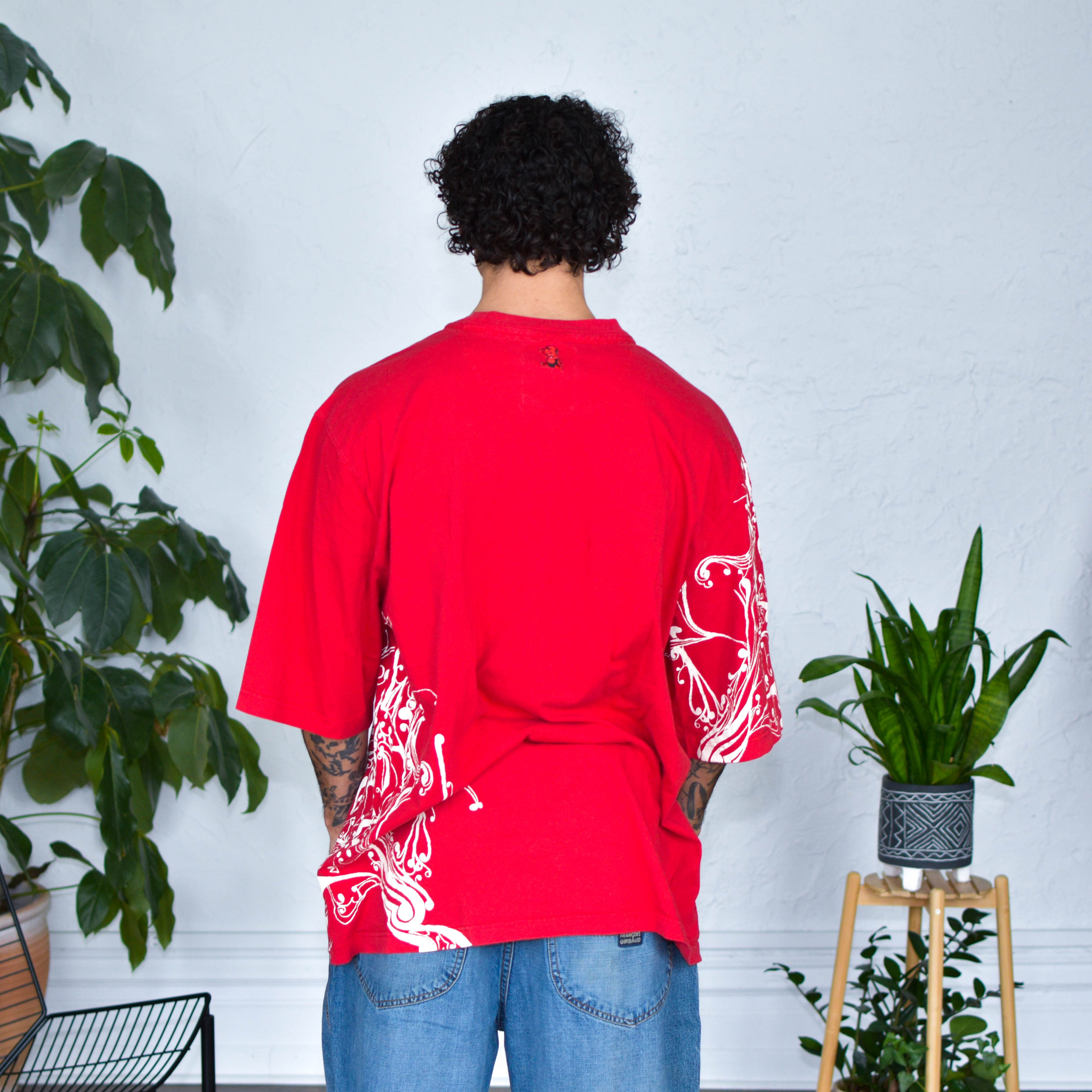 Y2K Ruthless Art AOP Skull T-Shirt