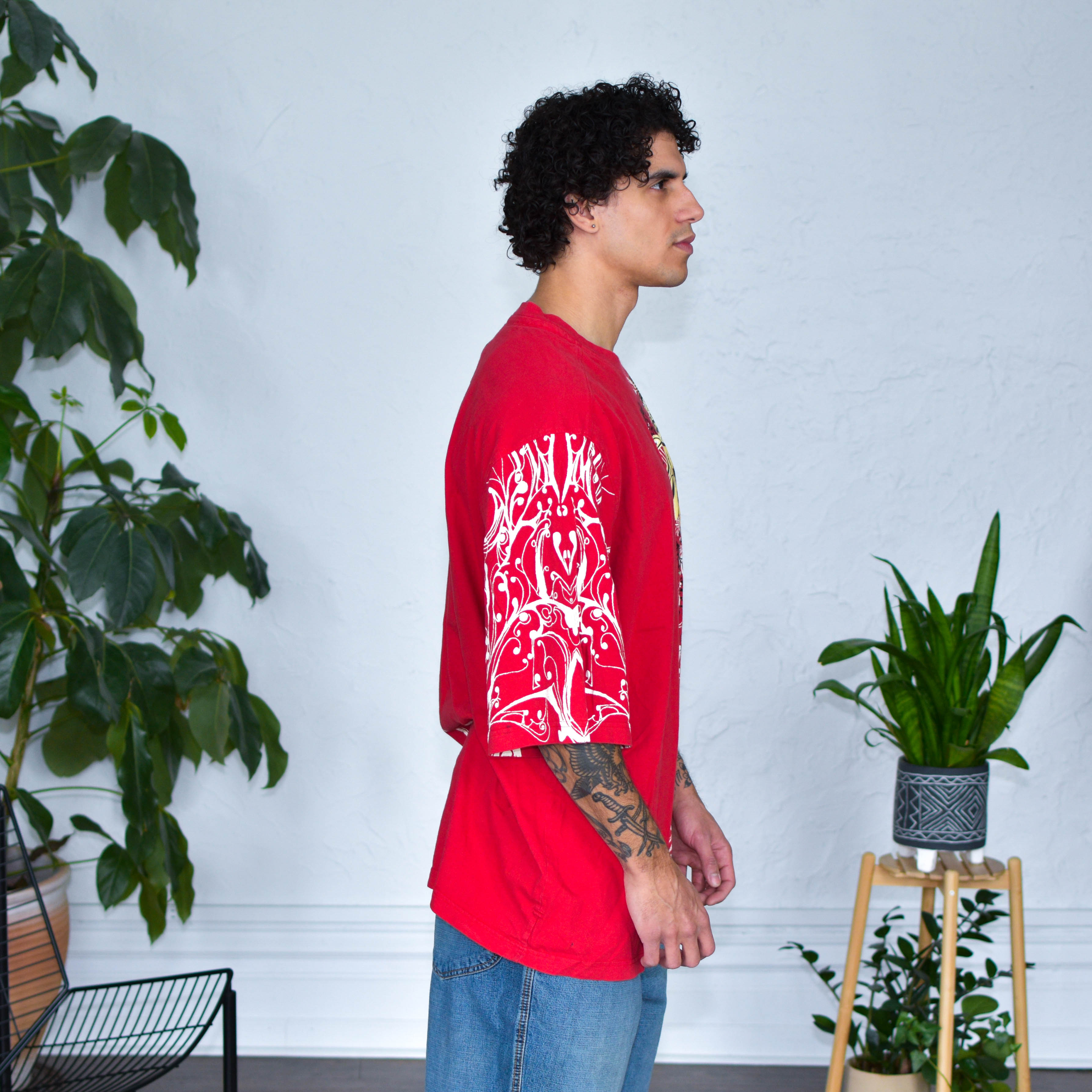 Y2K Ruthless Art AOP Skull T-Shirt