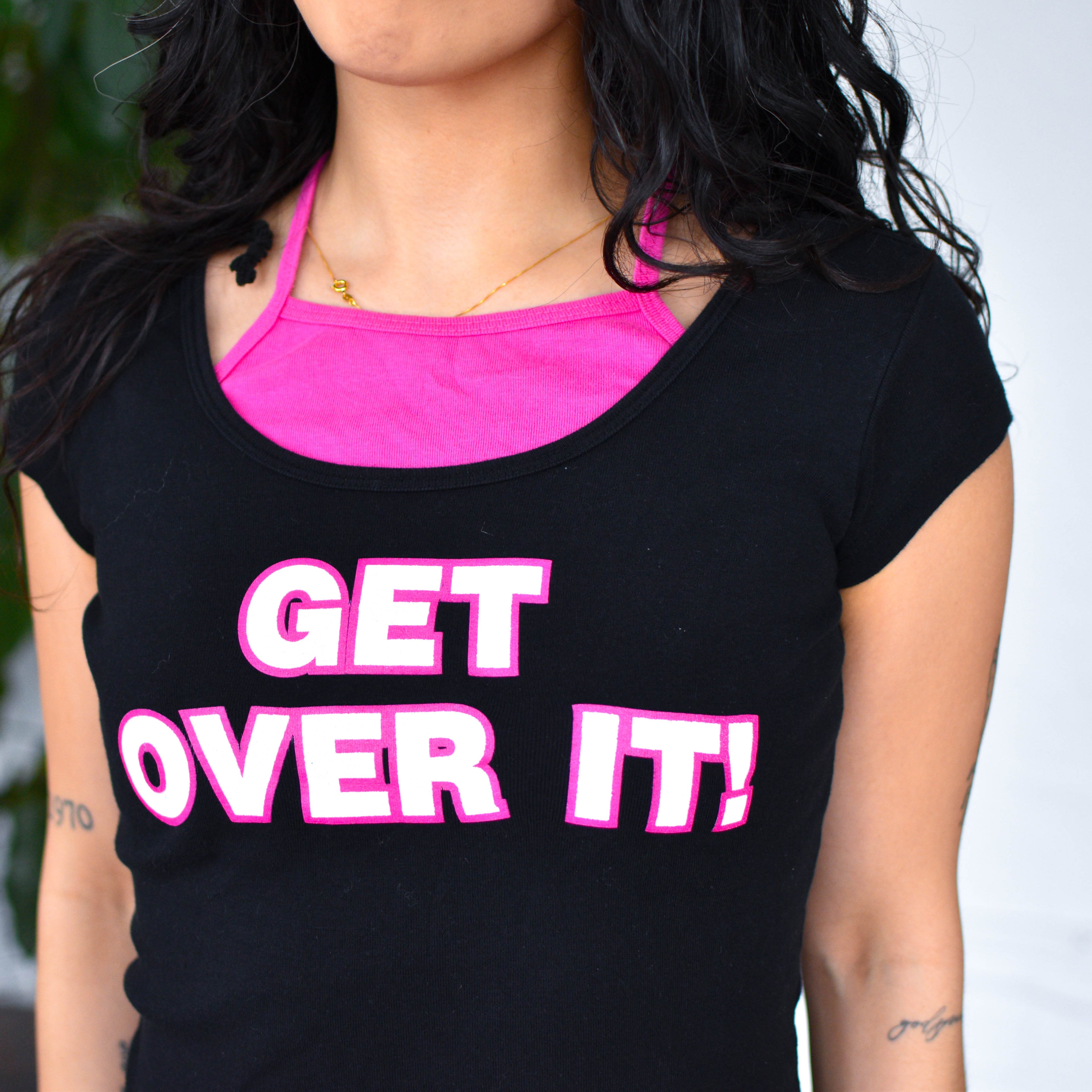 Y2K M-Fasis "Get Over It" Tank Shirt