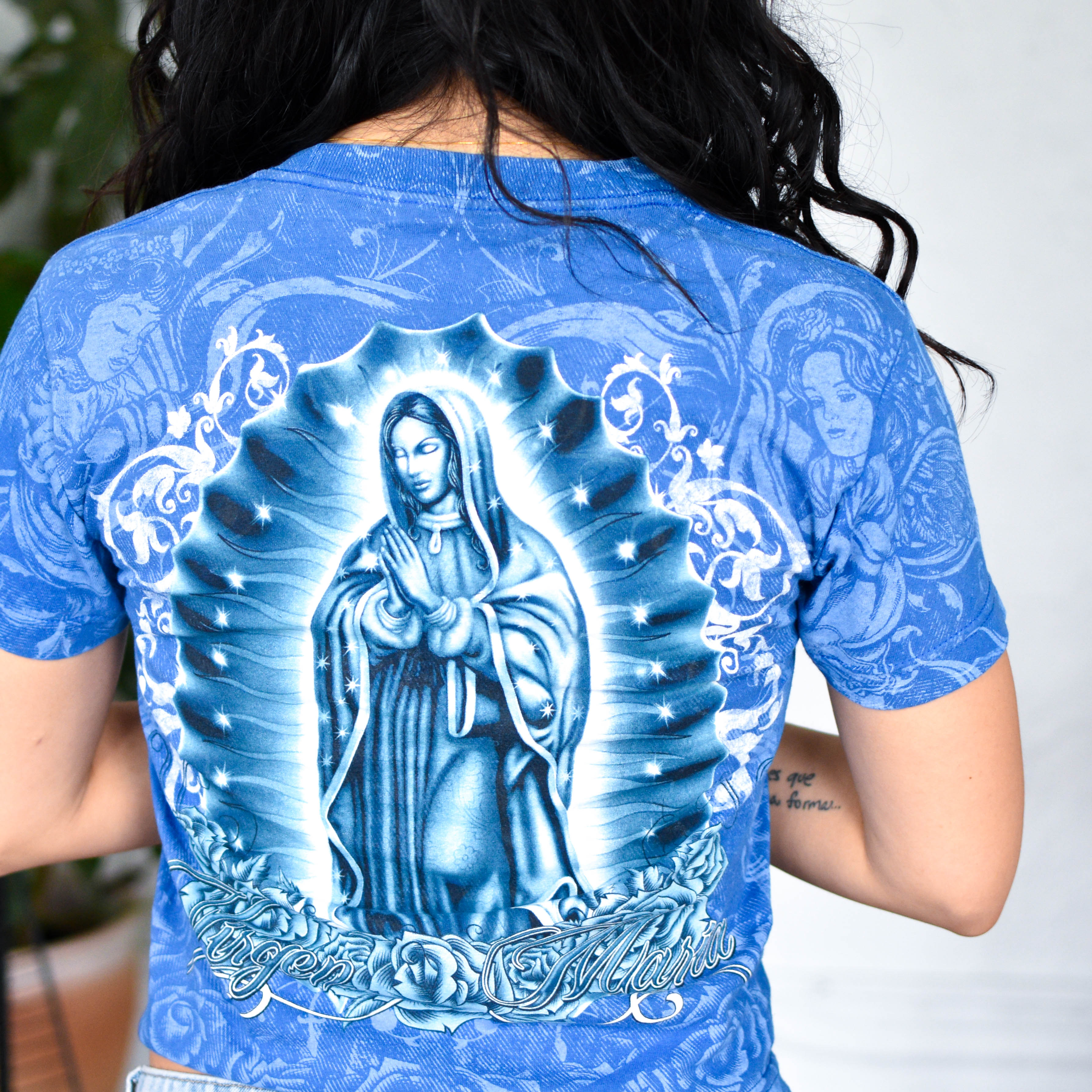 Y2K Virgen Maria AOP T-Shirt