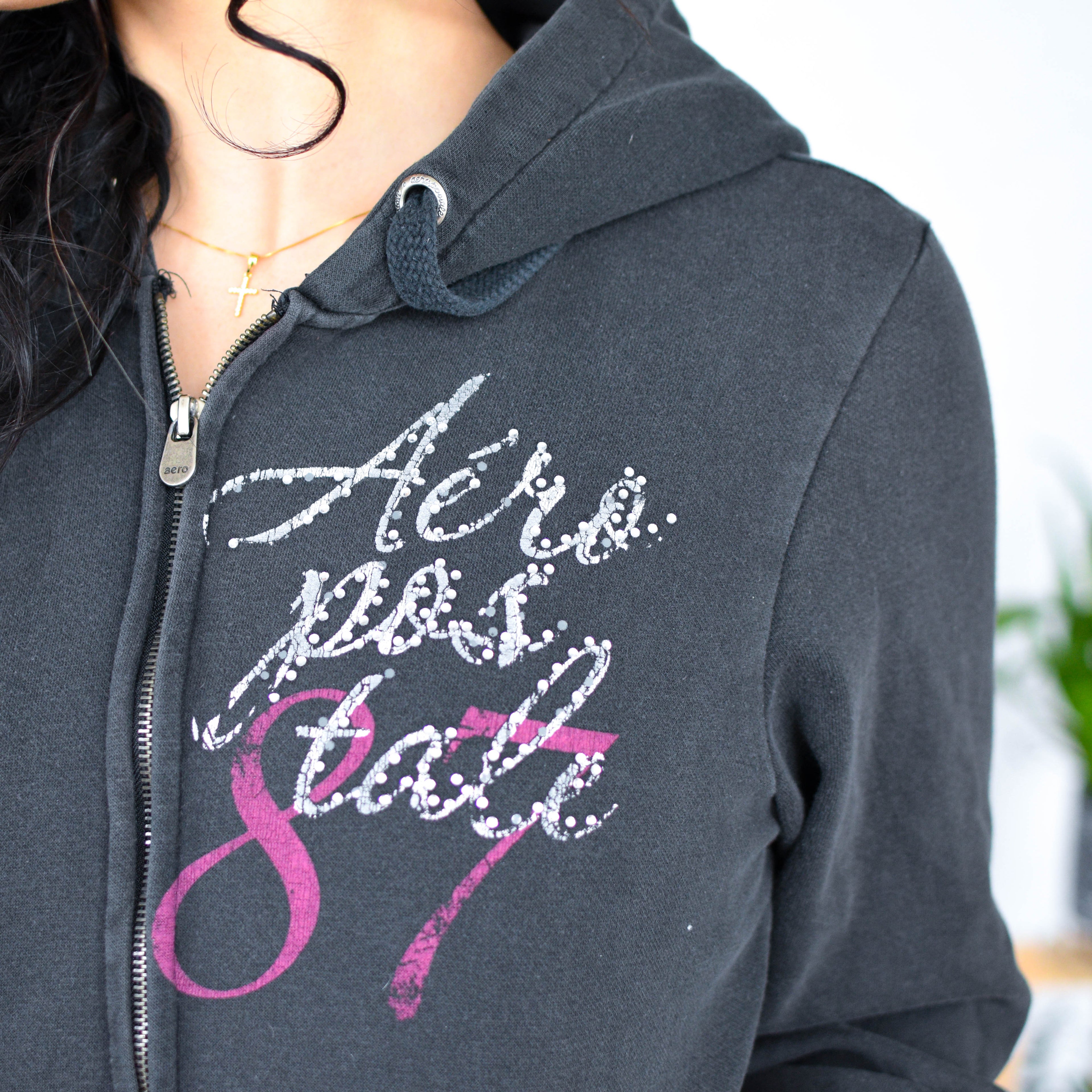 Vintage Y2K Bedazzled Aeropostale Hoodie