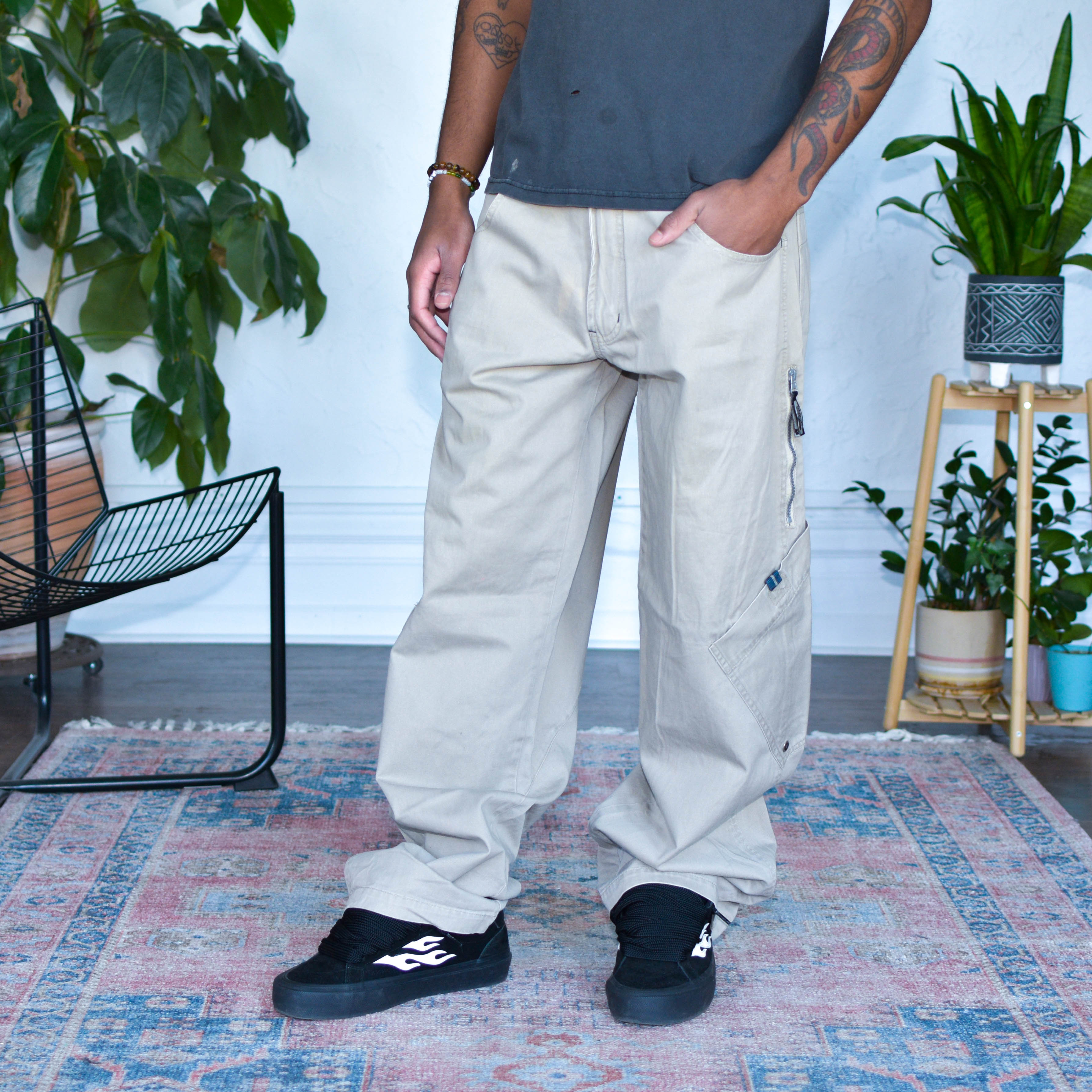Vintage Y2K Paco Sport Oversized Khaki Pants