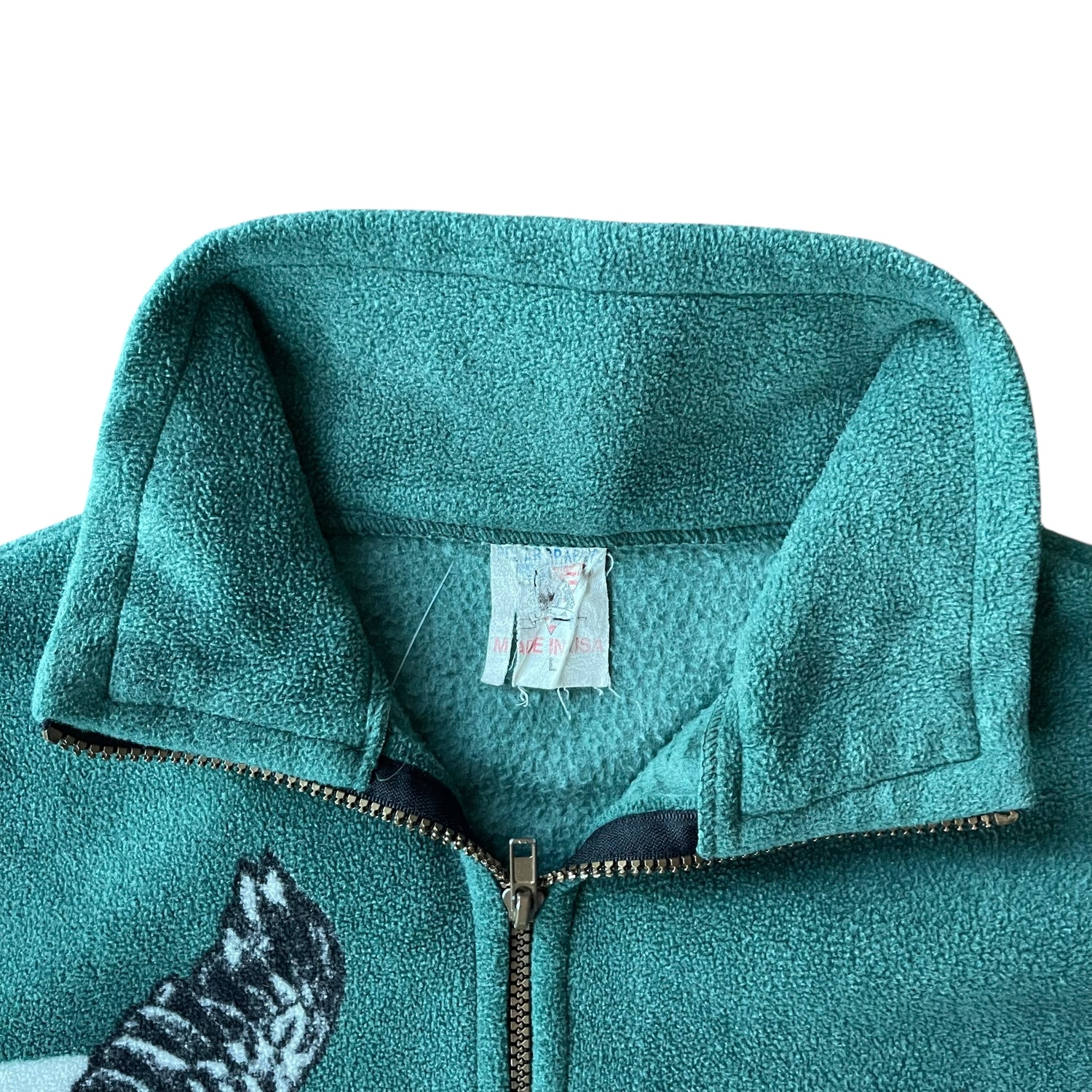 Vintage Eagle Forest Fleece Vest