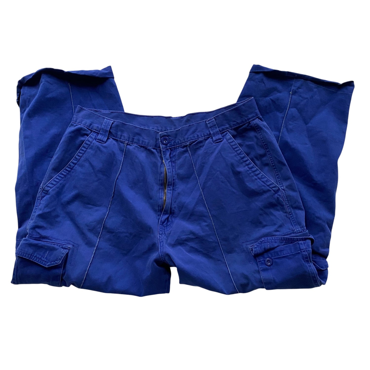 Vintage Indigo Baggy Cargo Pants