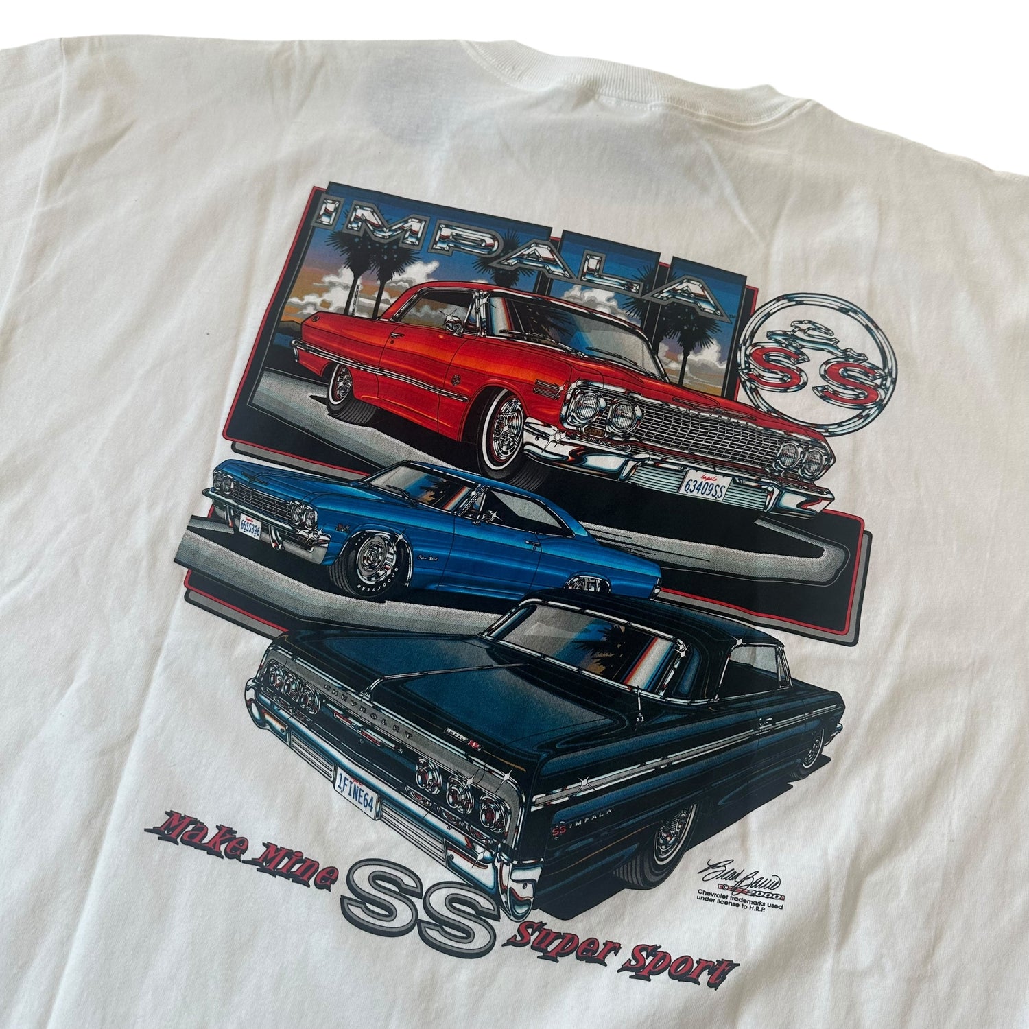 Vintage Deadstock Chevy Impala Graphic Car T-Shirt