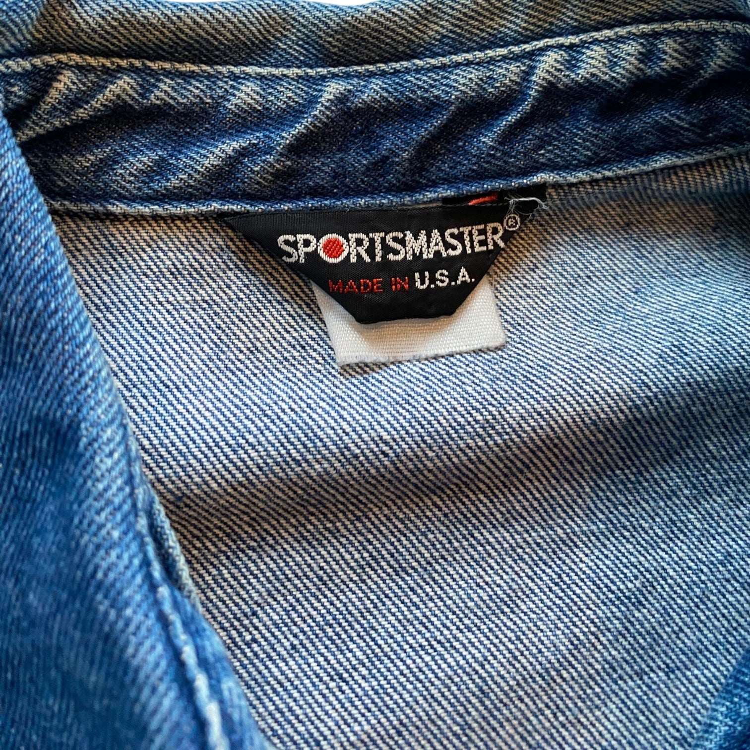 Vintage 80s Sportsmaster Denim Zip-Up Jacket