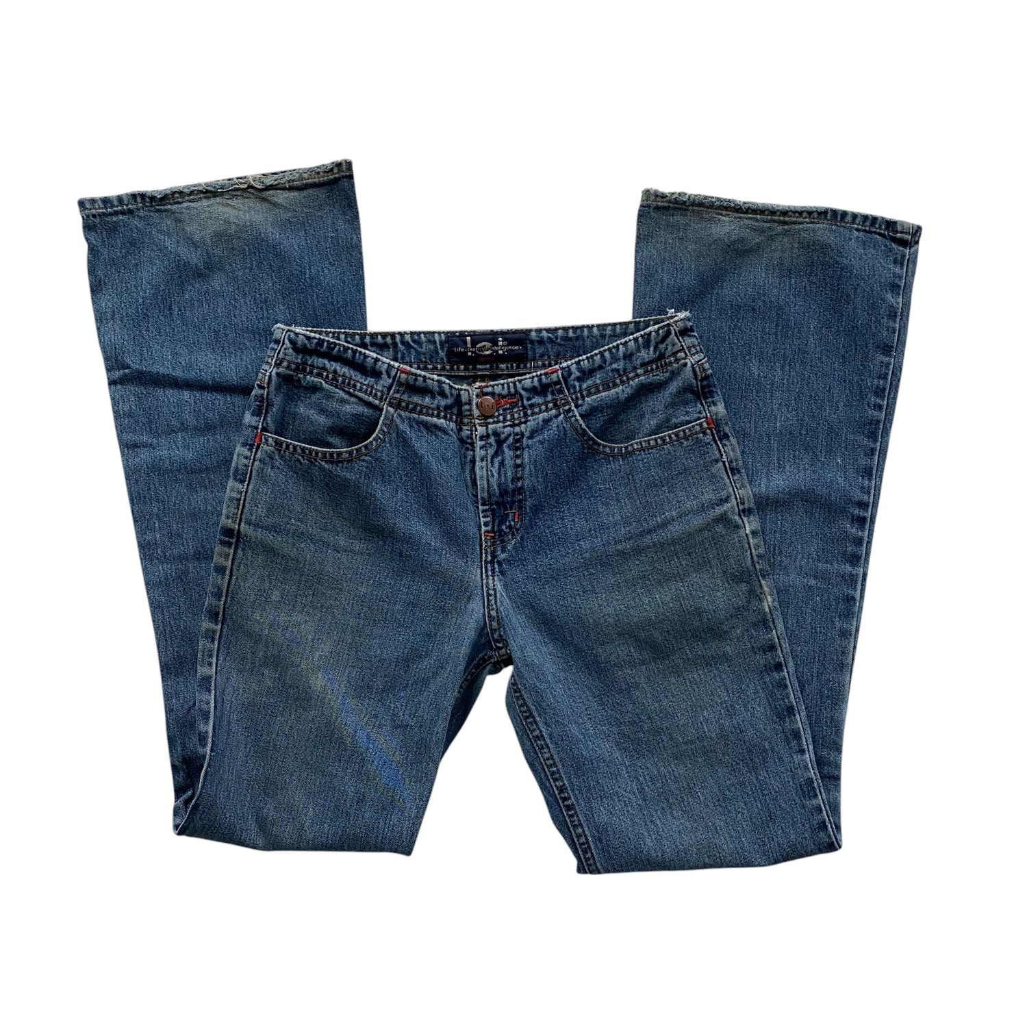 Y2k L.e.i. Medium Wash Low Rise Flare Jeans