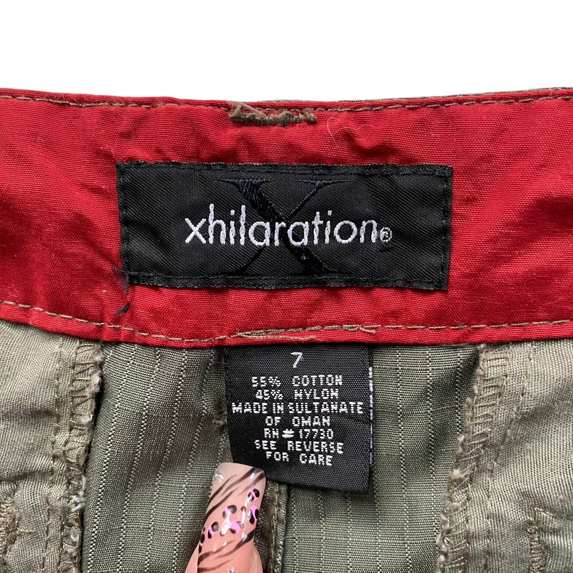 Y2k Xhilaration Green Track Pants