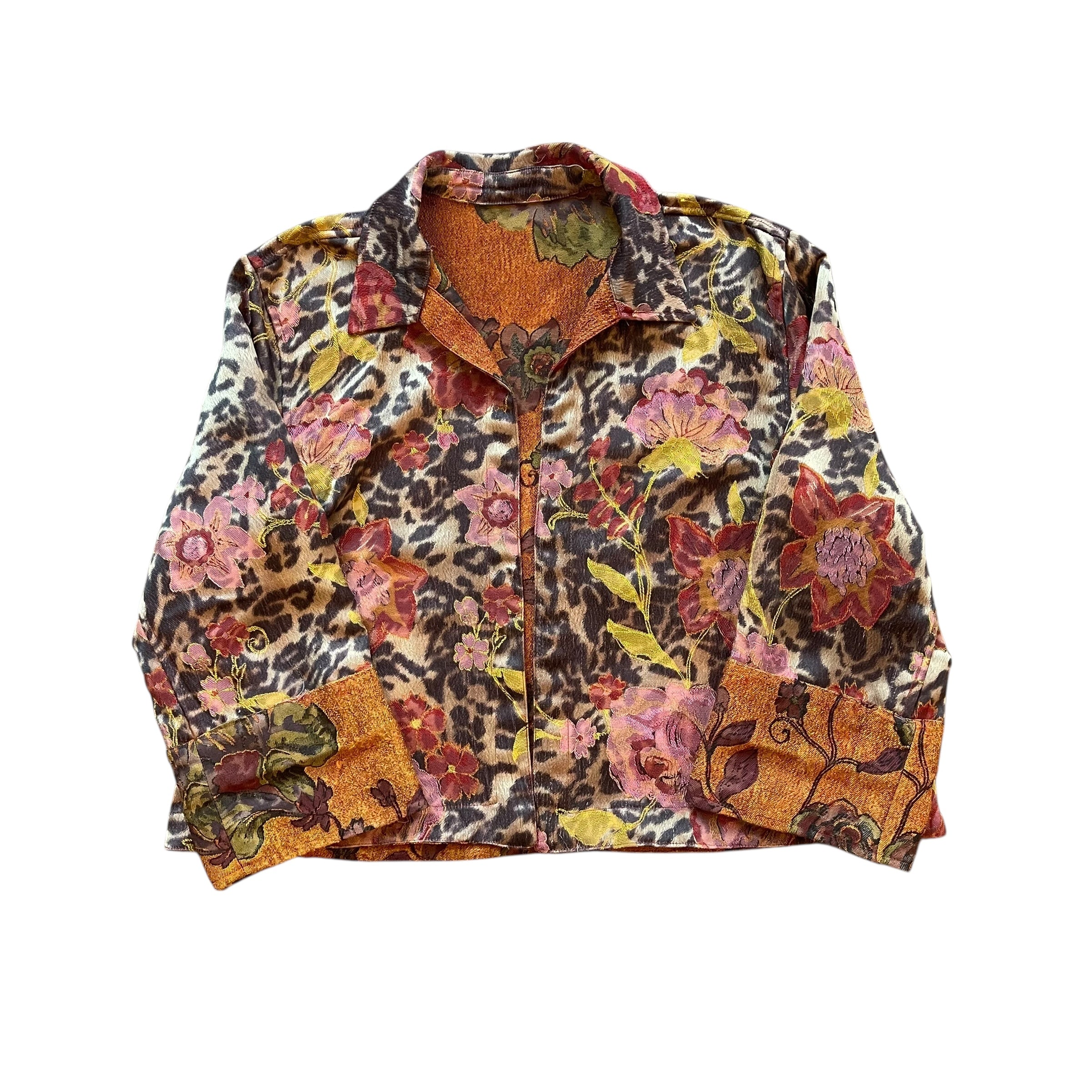 Vintage Reversable Floral Tapestry Jacket