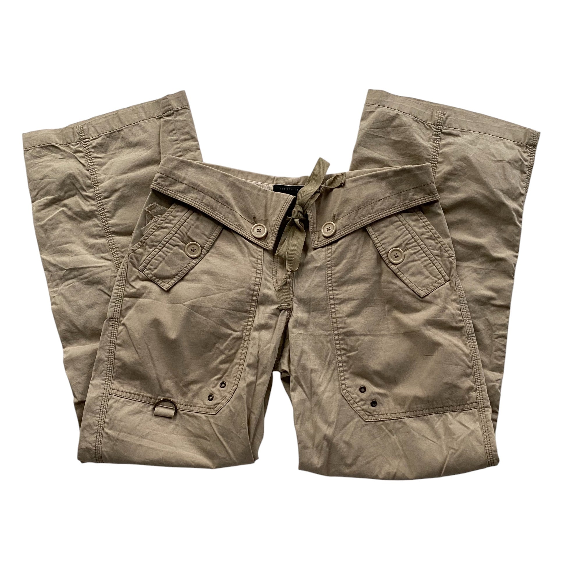 Y2k The Limited Tan Pocket Cargos