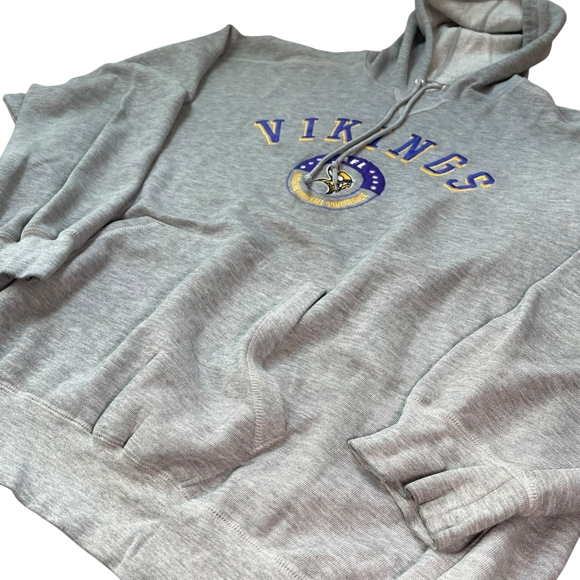 Vintage Minnesota Vikings Gray Logo Hoodie