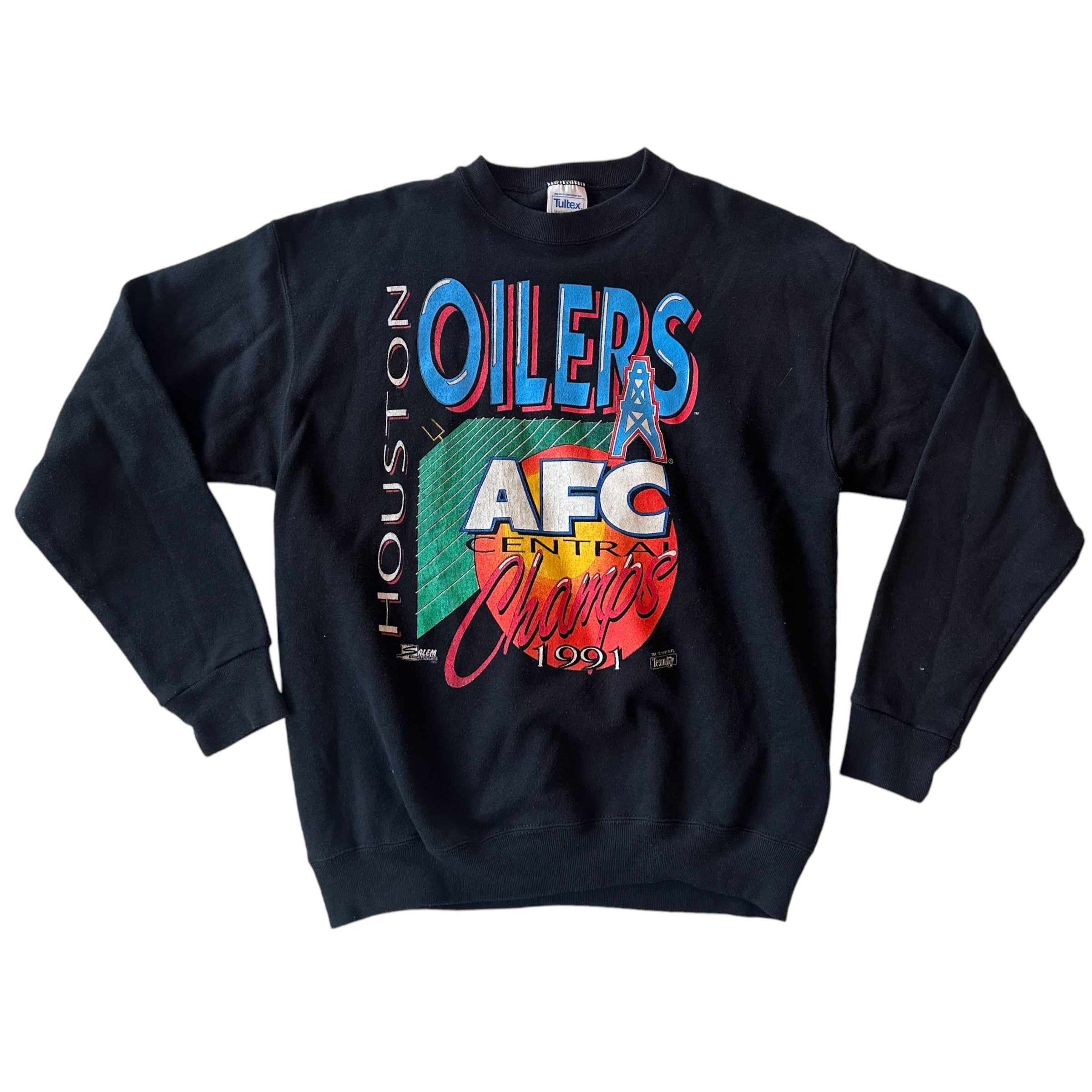 1991 Houston Oilers AFC Champions Graphic Crewneck