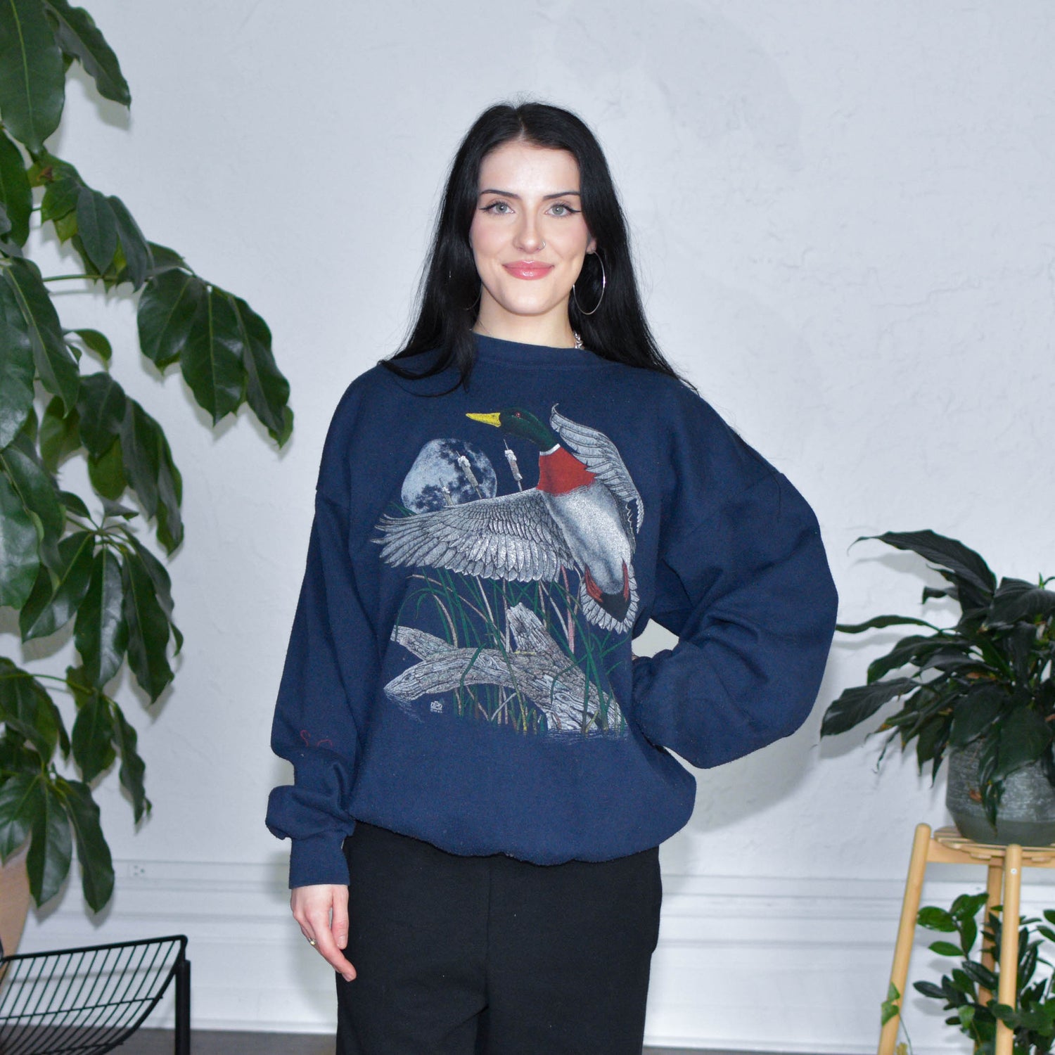 Vintage Loon Nature Graphic Crewneck