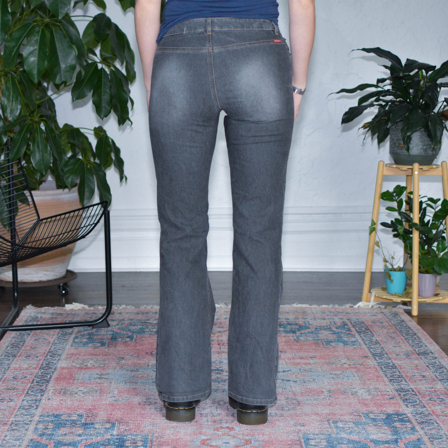 Y2k Guess Grey Faded Flare Jeans