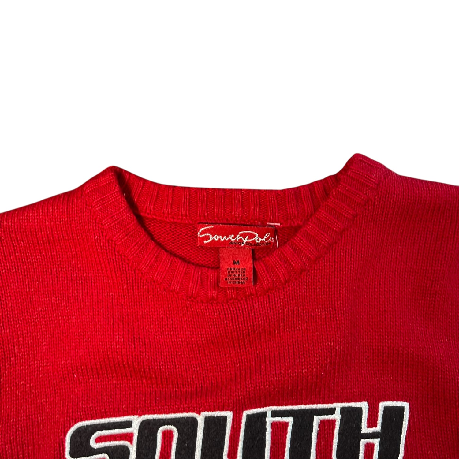 Vintage Y2K South Pole Knit Long-Sleeve Sweatshirt