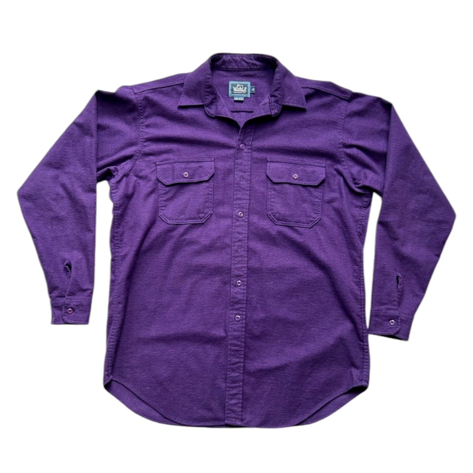 Vintage Woolrich Purple Fleece Long Sleeve Button Up