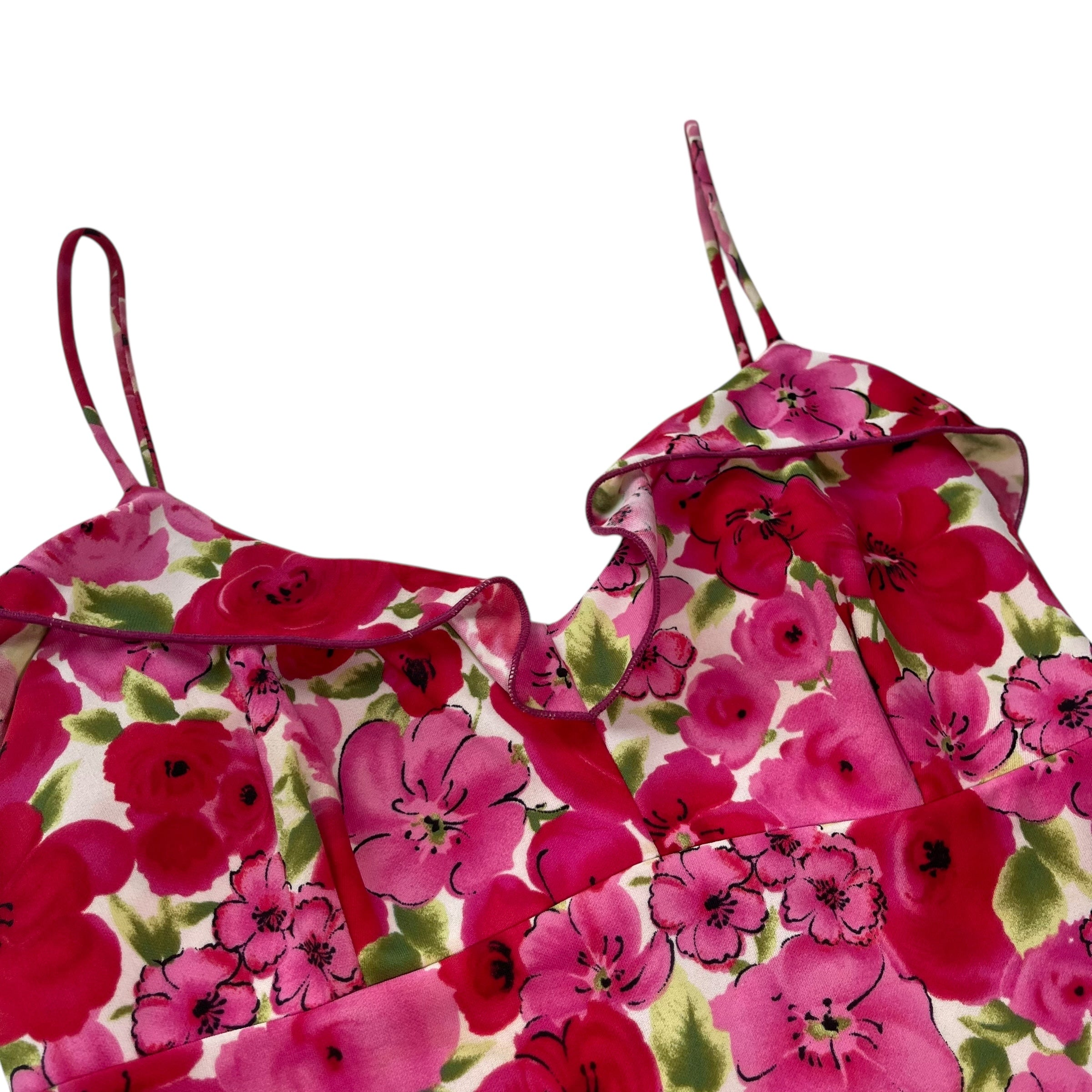 Y2K La Belle Sleeveless Floral Maxi Dress