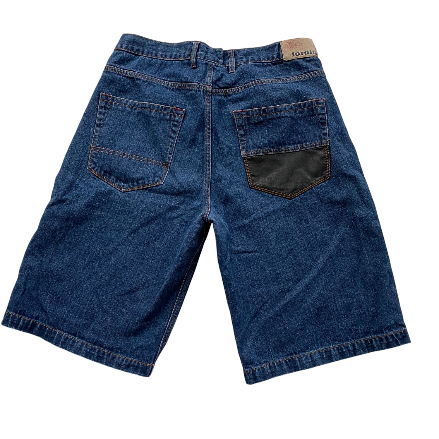 Y2k Jordin Dark Wash Pocket Detail Jorts