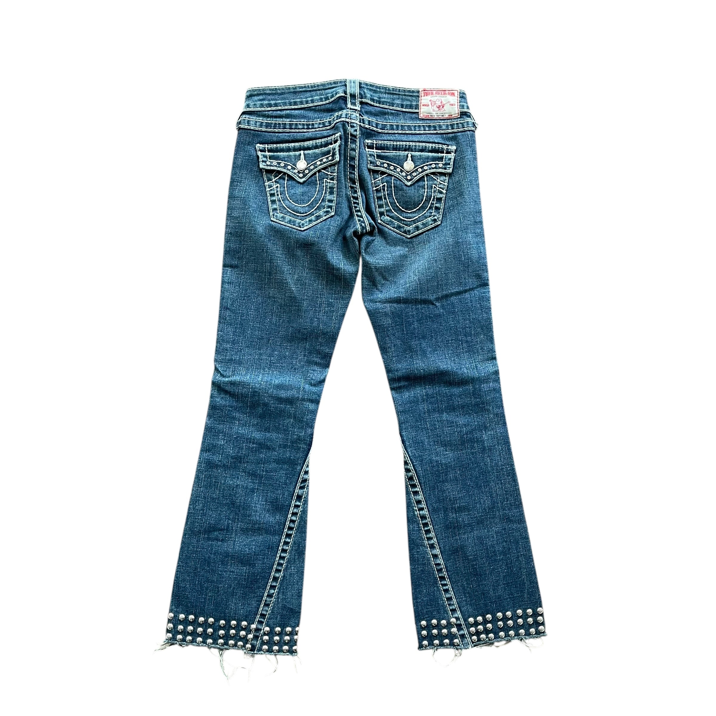 Y2K True Religion Studded Flare Jeans