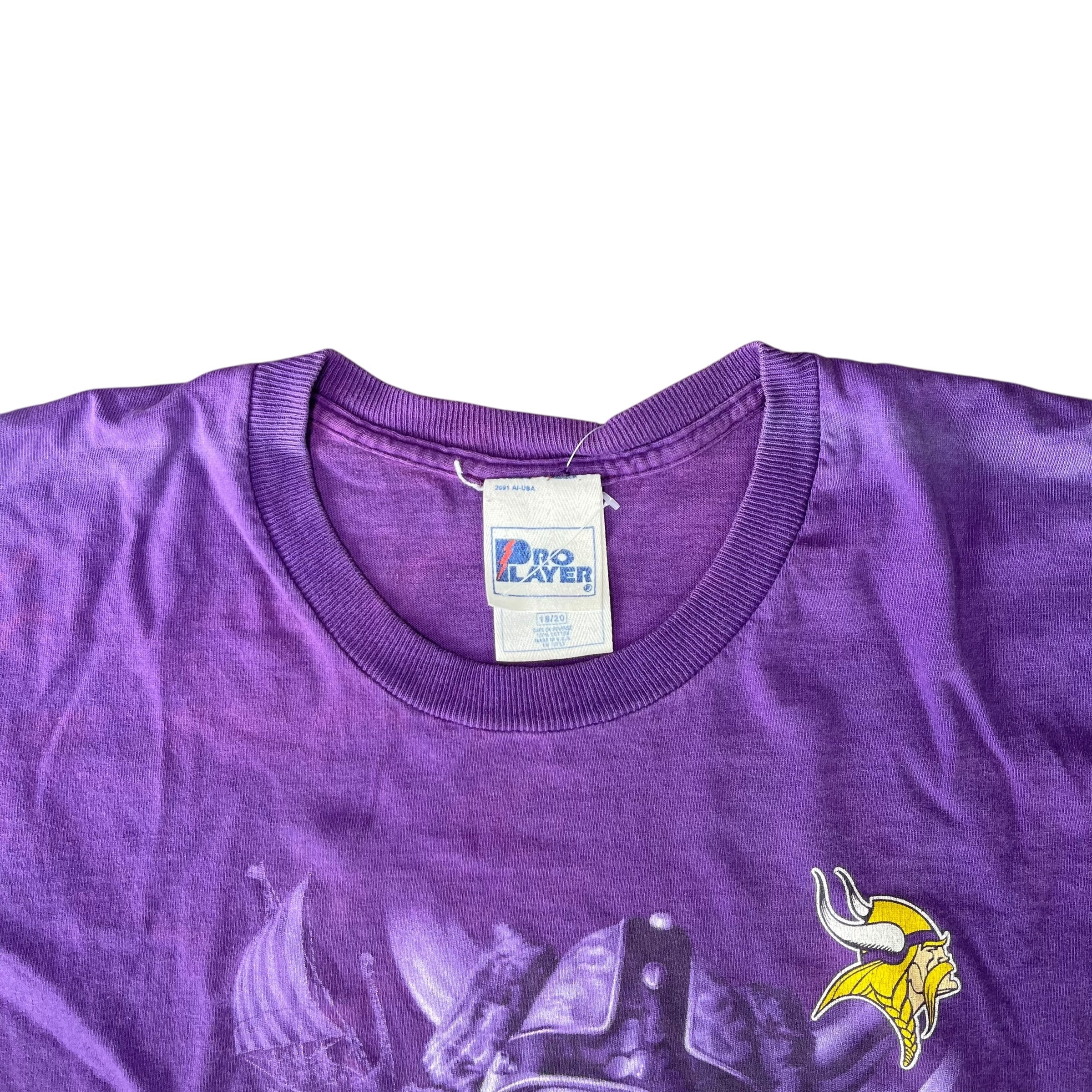 Vintage Minnesota Vikings Pro Player Graphic T-Shirt