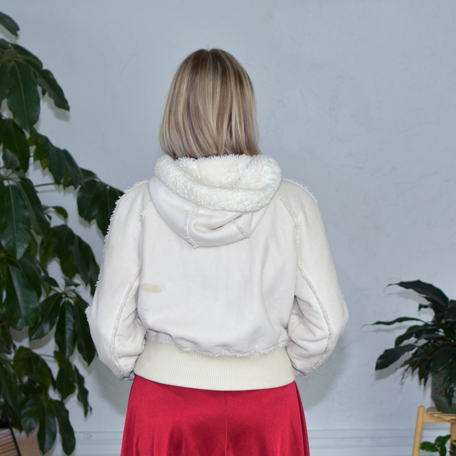 Y2k Candies Cropped Fur Lined Jacket