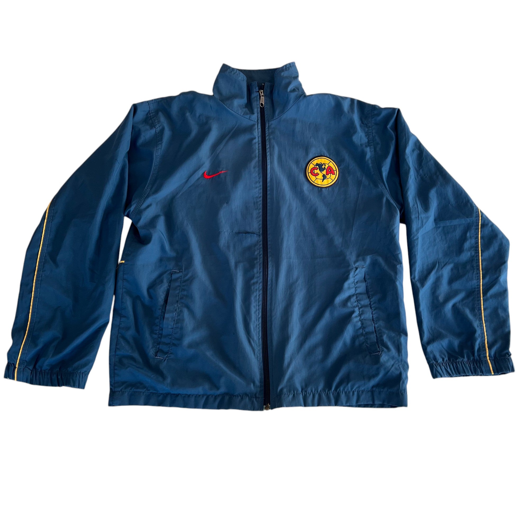2000s Nike Club America Zip-Up Jacket (Blue)