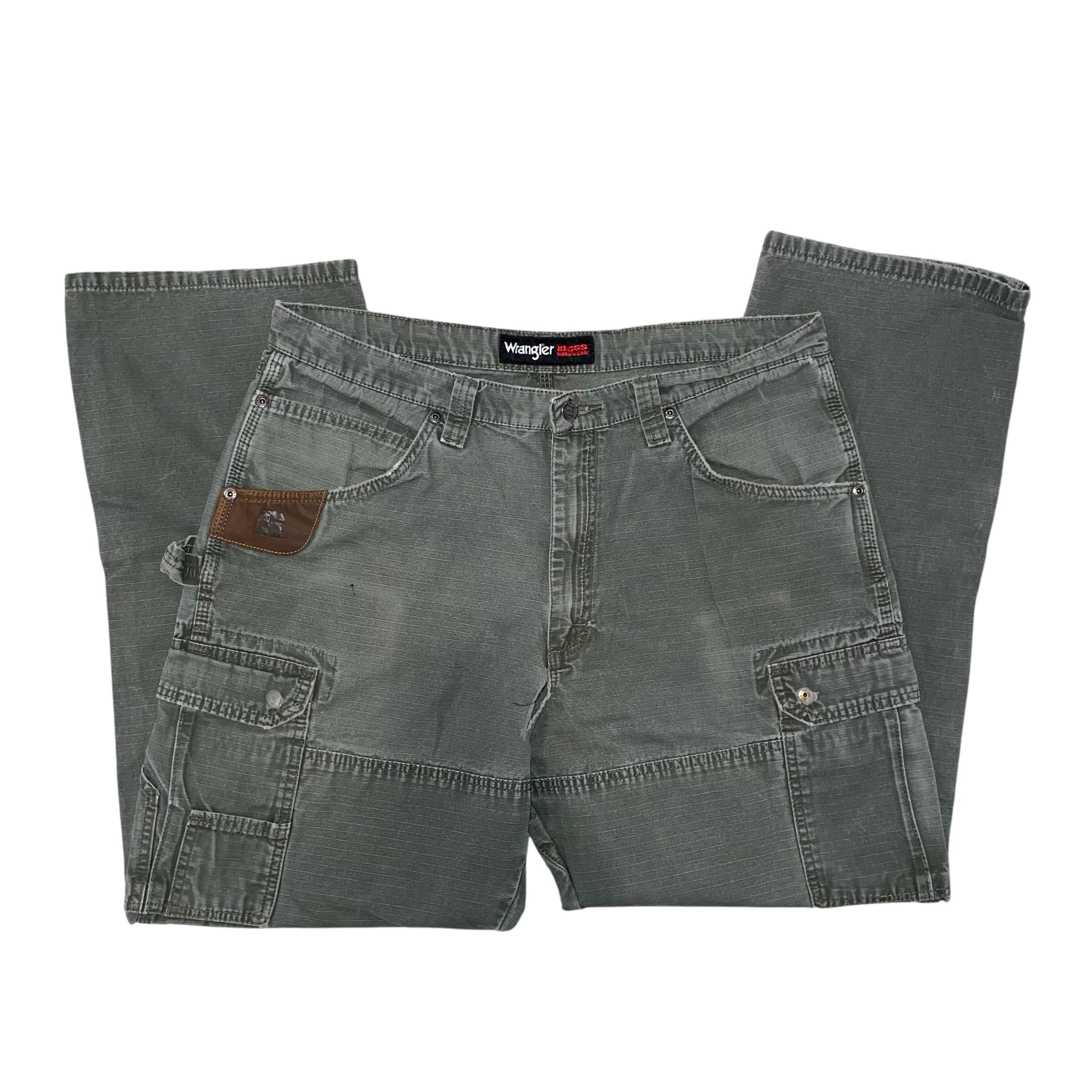 Vintage Wrangler Riggs Double Knee Olive Workwear Pants