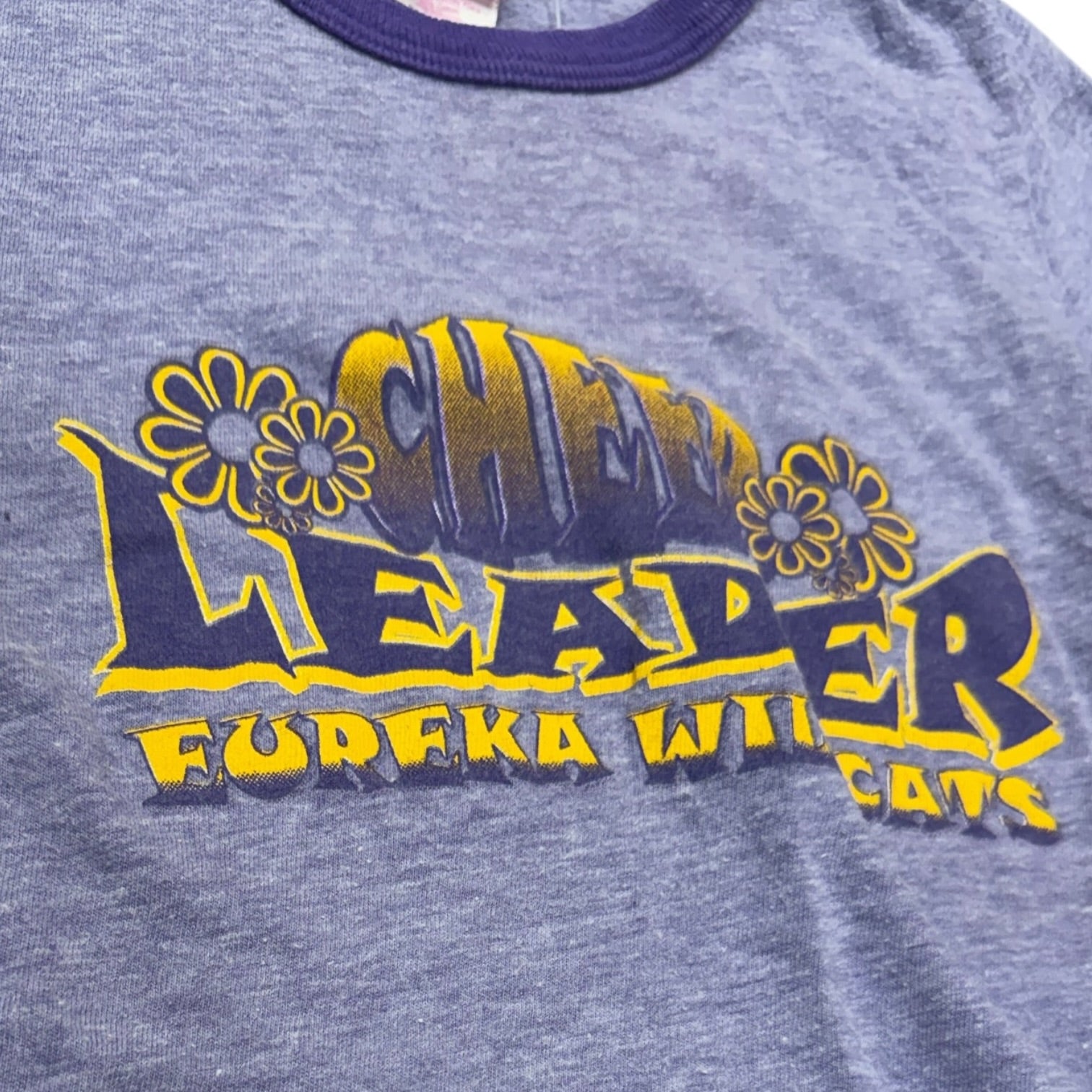 Vintage Femme Purple "Cheer Leader" Ringer T-Shirt
