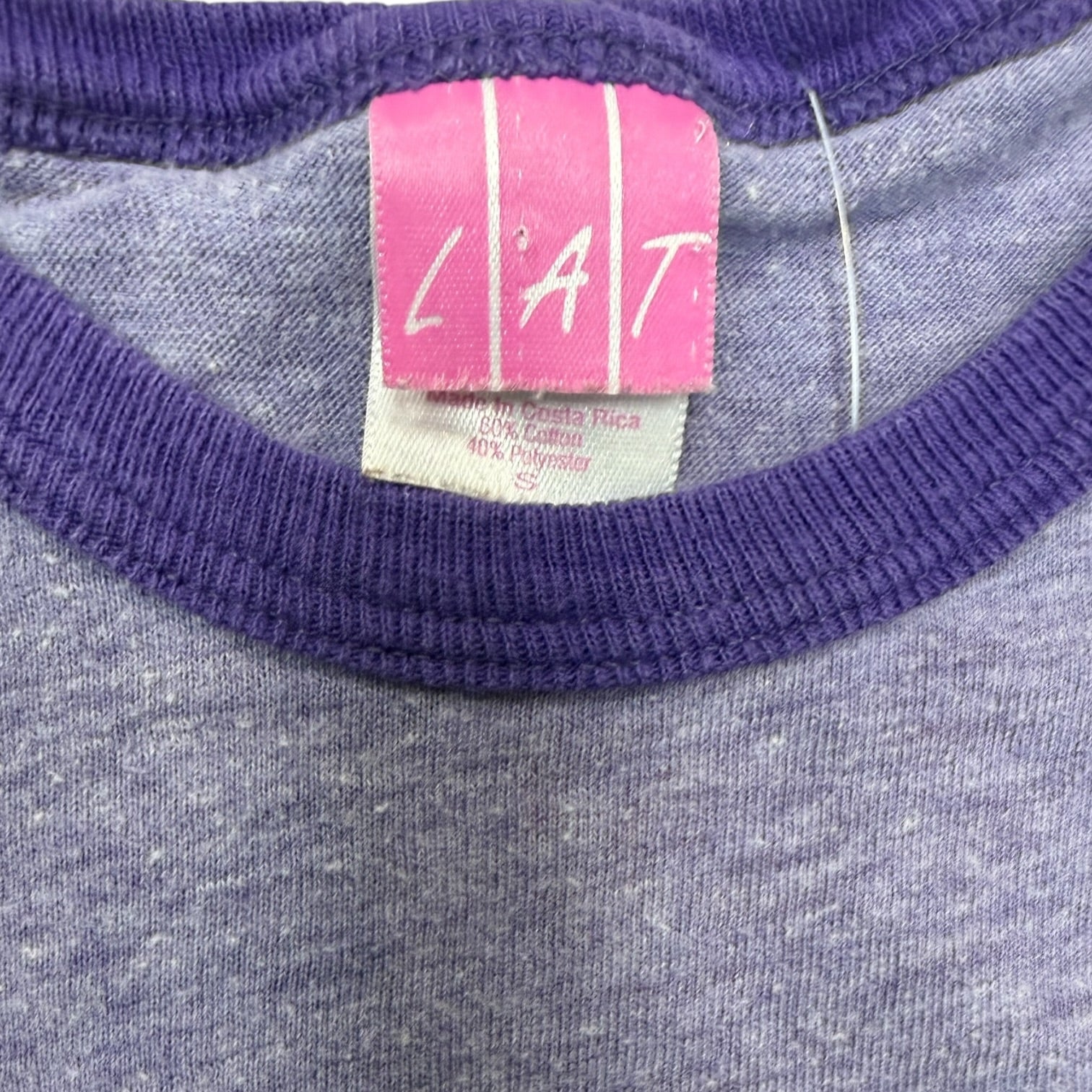 Vintage Femme Purple "Cheer Leader" Ringer T-Shirt