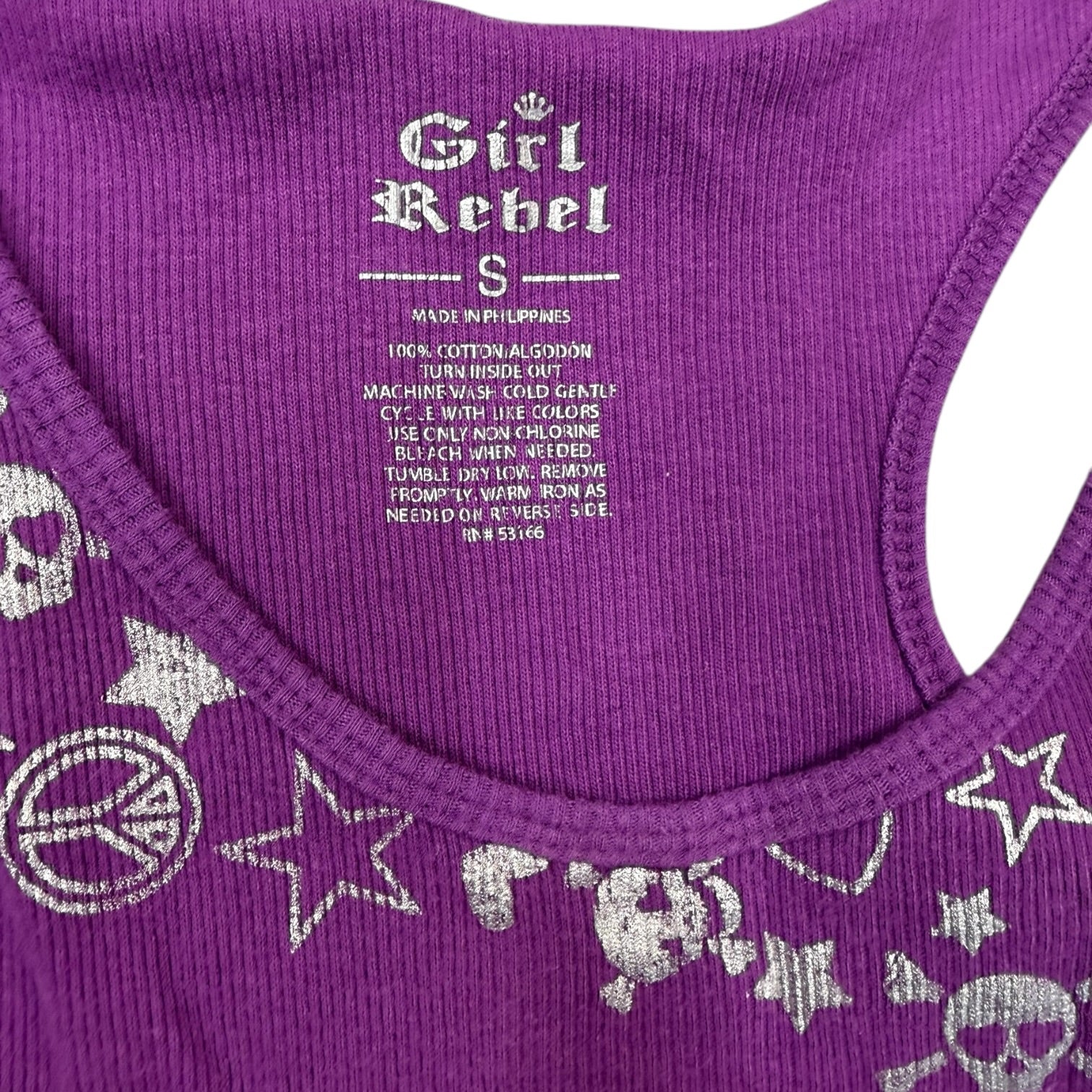 Vintage Y2K Girl Rebel Purple Tank Top