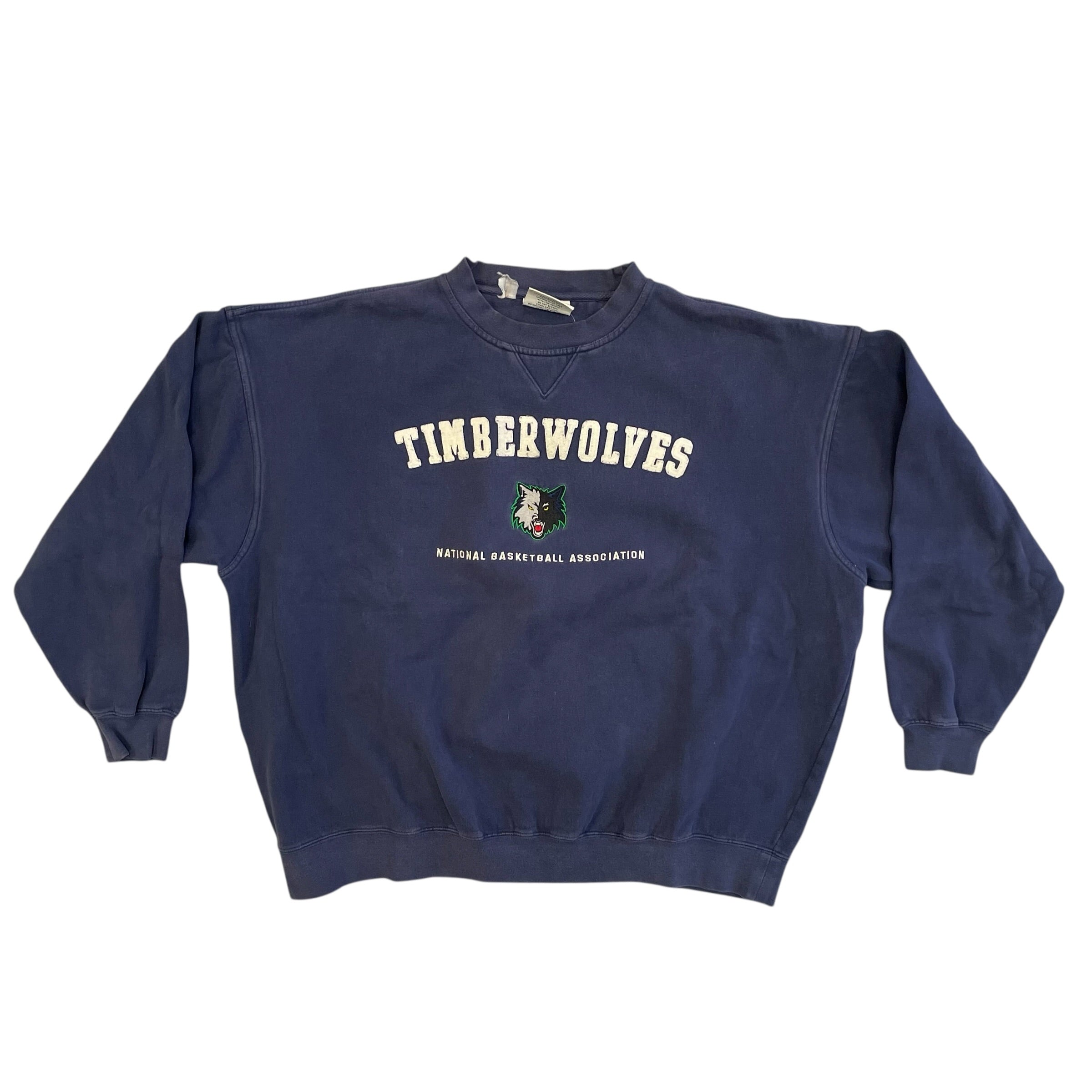 Vintage Minnesota Timberwolves Lee Sport Embroidered Sweatshirt