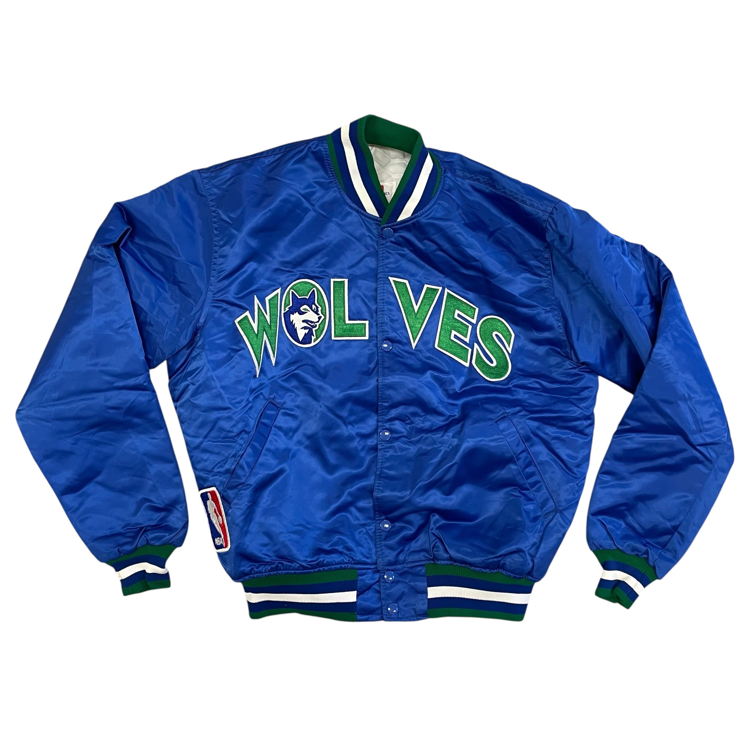 Vintage 90s Minnesota Timberwolves Satin Starter Jacket