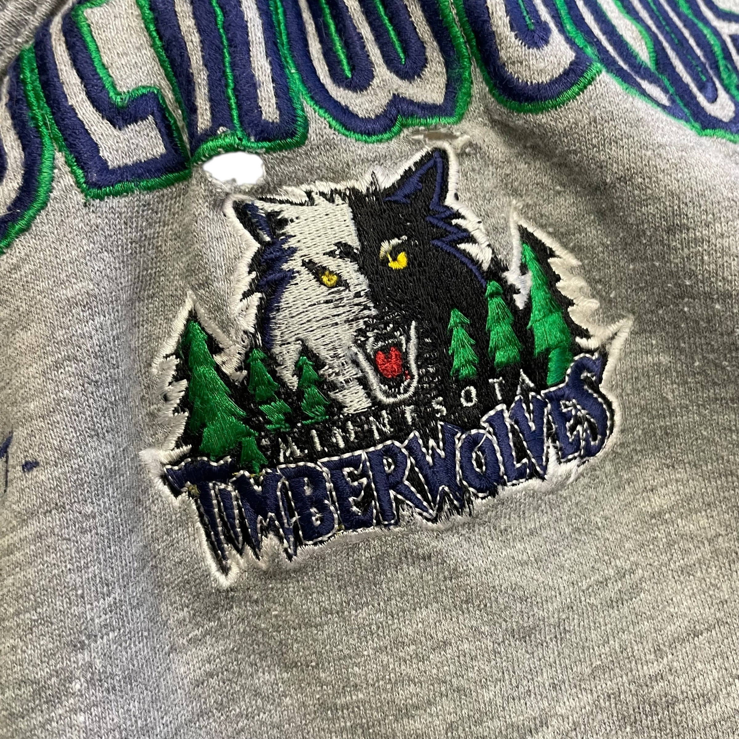 Vintage Minnesota Timberwolves Lee Sport Spellout Sweatshirt